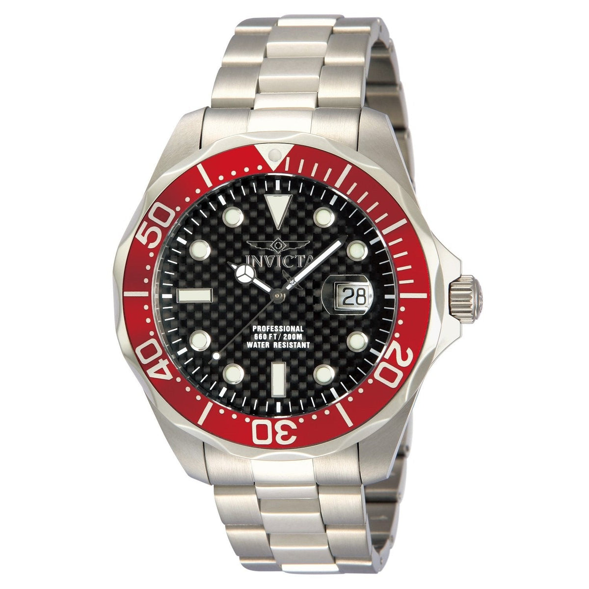 Invicta Quartz Pro Diver Black Dial Men's Watch 12565