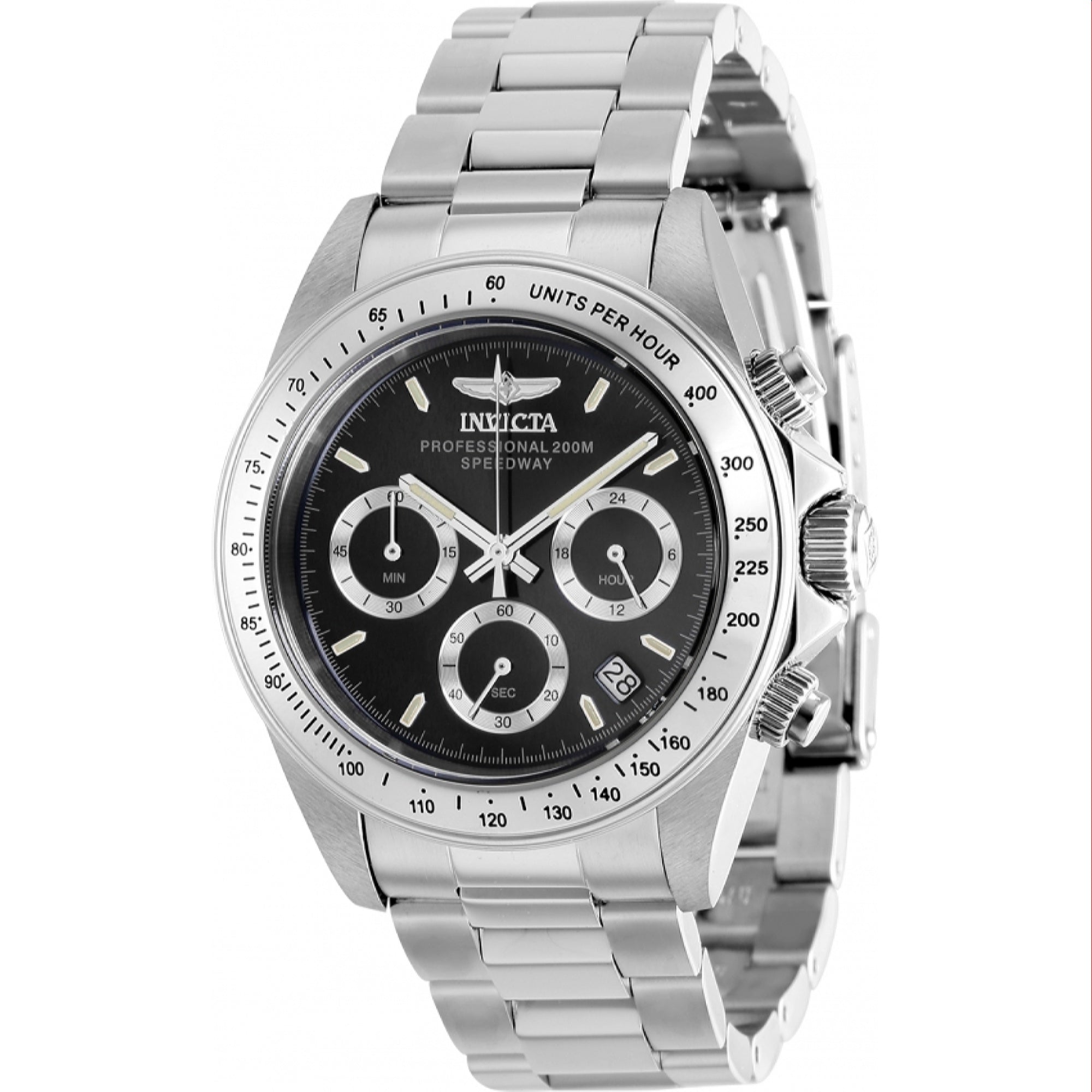Invicta Quartz Speedway Black Dial Men's Watch 37168