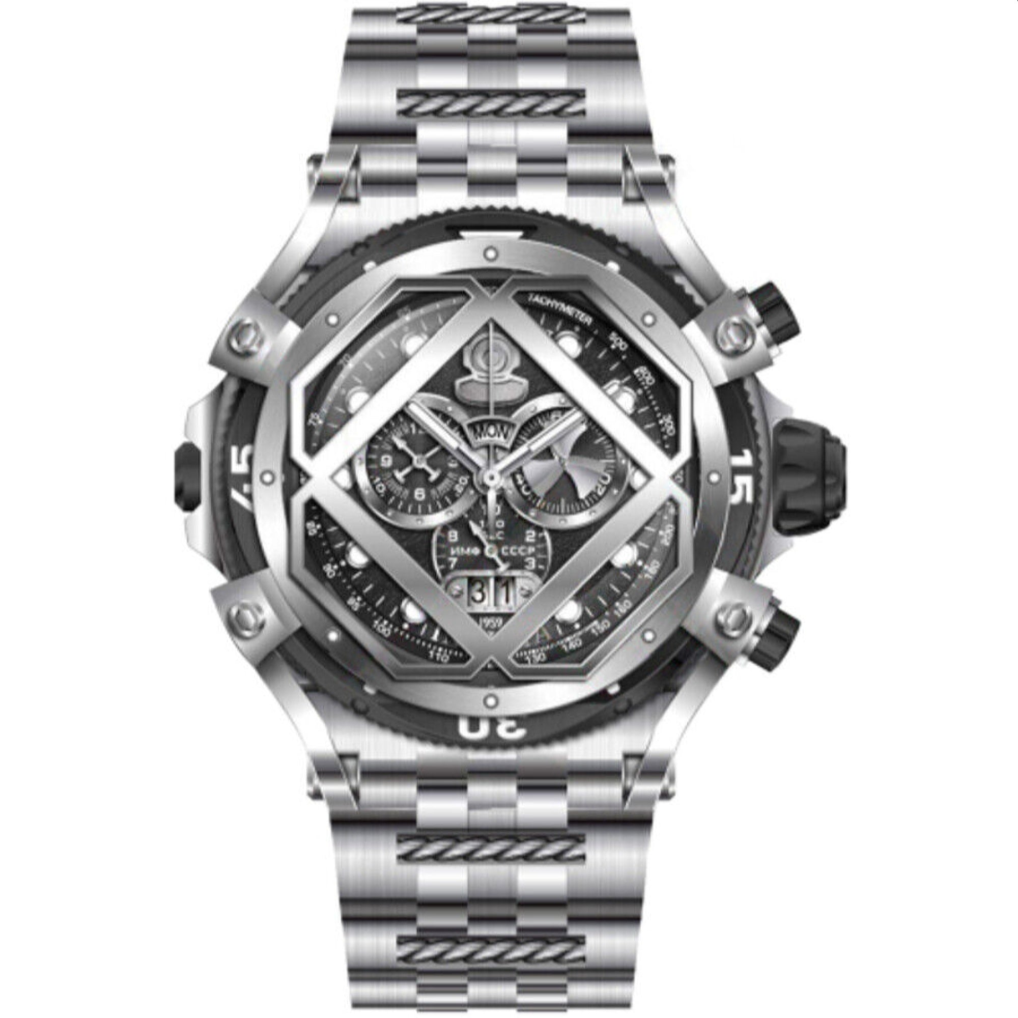 Invicta Quartz Pro Diver Silver and Black Dial Men's Watch 37171