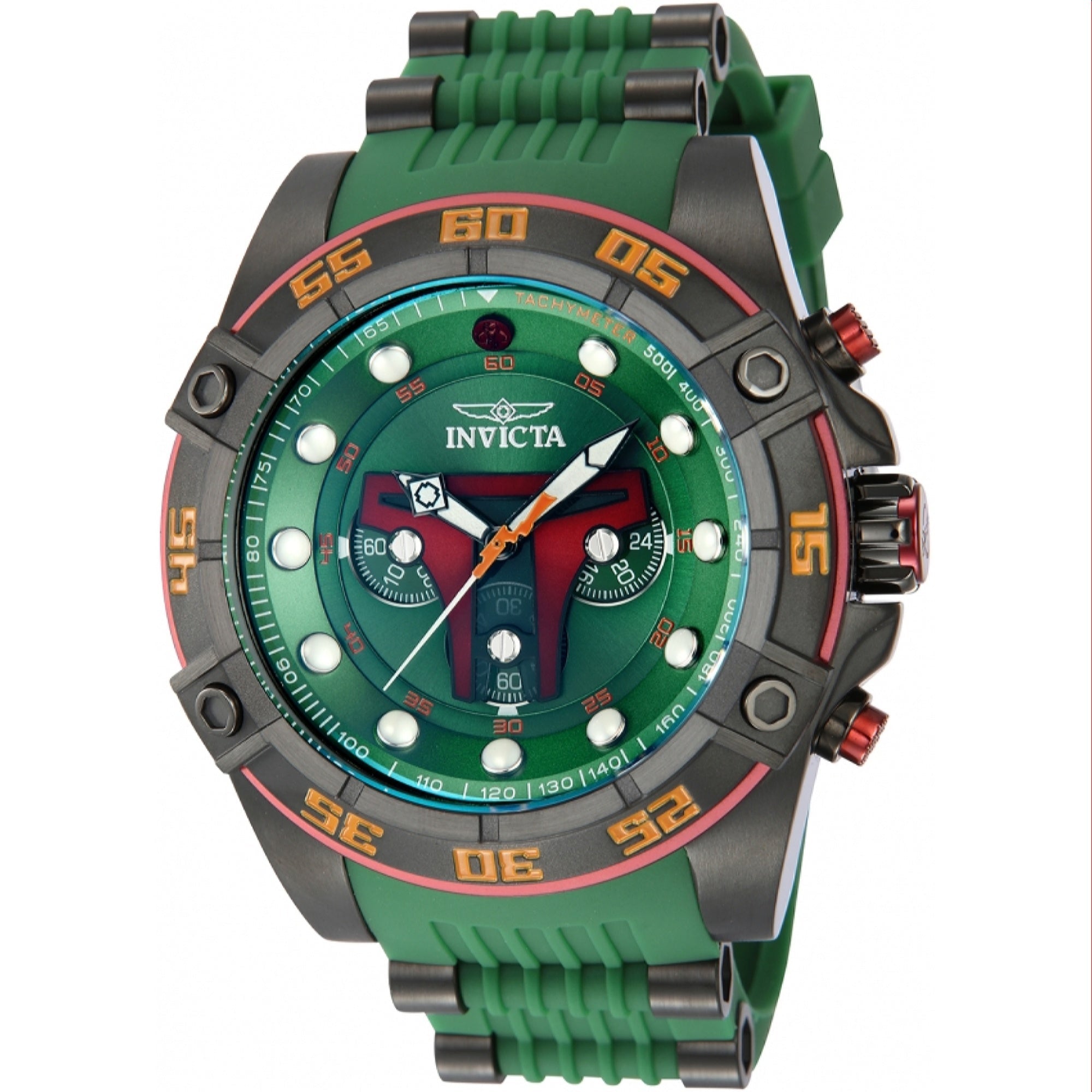 Invicta Quartz Star Wars Boba Fett Green Dial Men's Watch 40084
