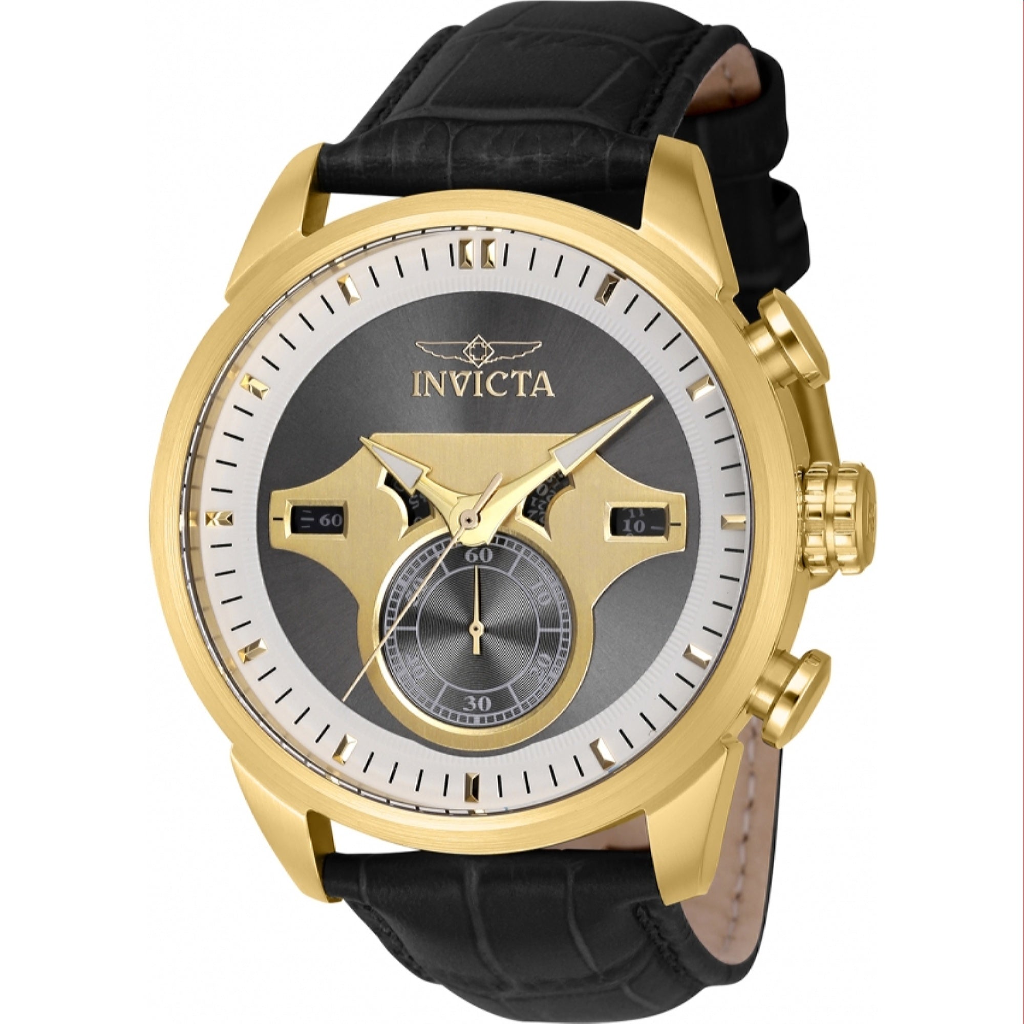 Invicta Quartz Objet D Art Black Dial Men's Watch 43615