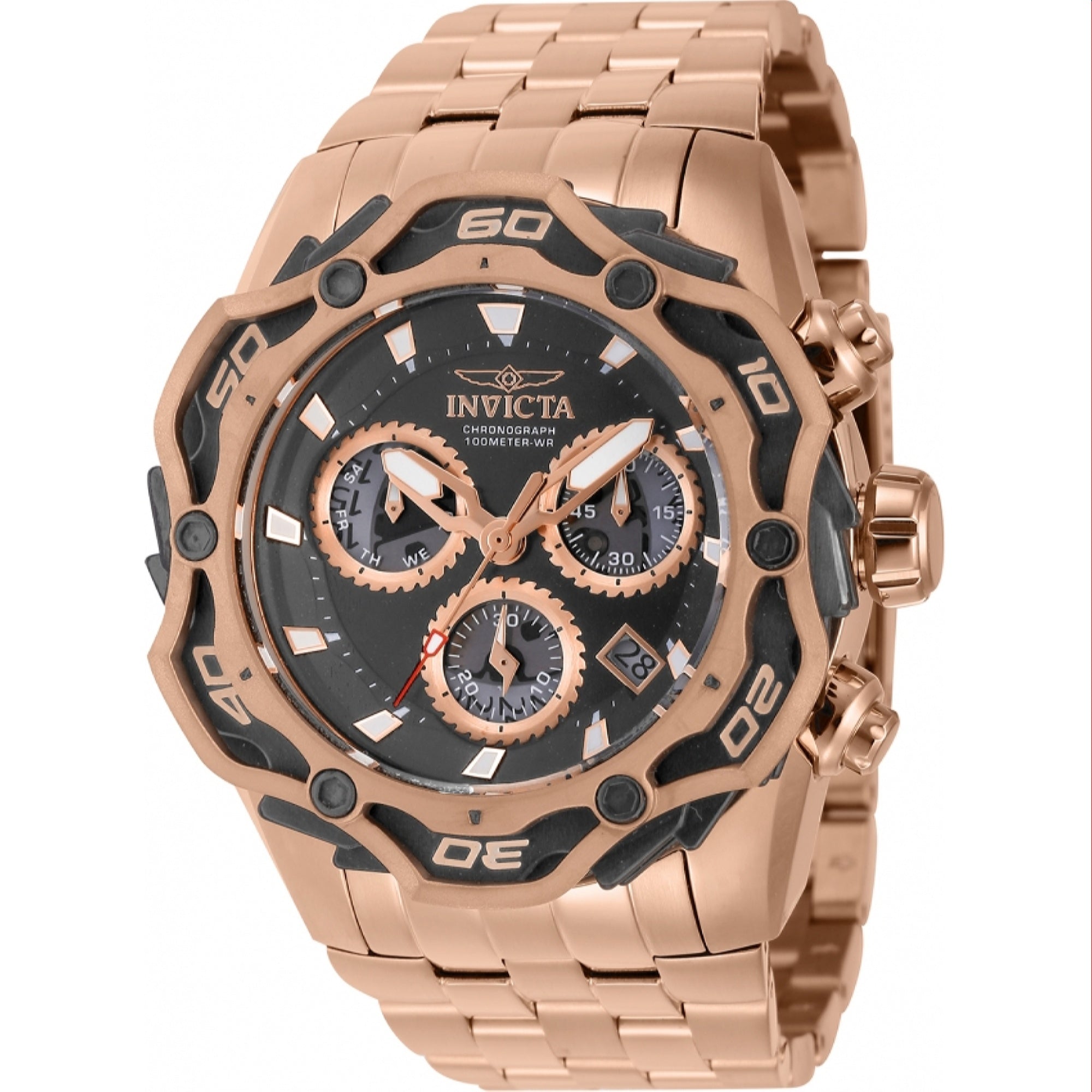 Invicta Quartz Ripsaw Gun Metal Dial Men's Watch 44091