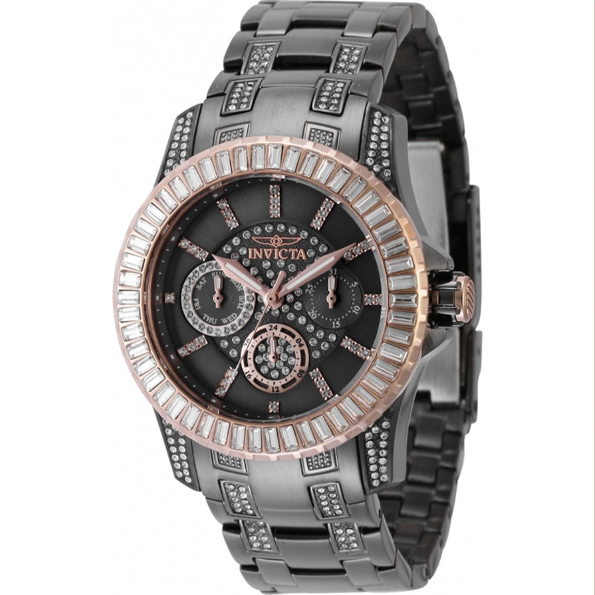 Invicta Quartz Pro Diver Gun Metal Dial Women's Watch 44172