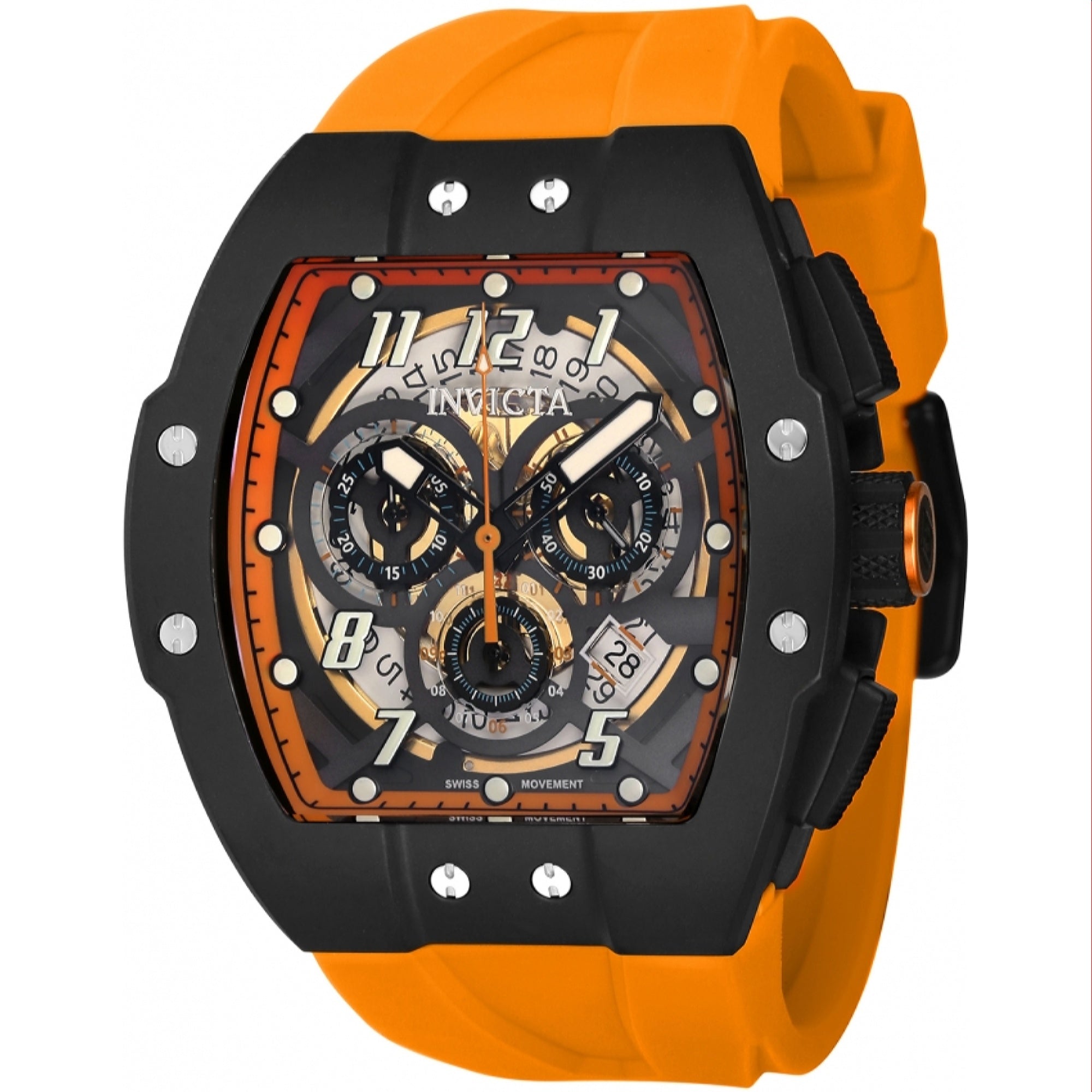 Invicta Quartz JM Correa Orange Dial Men's Watch 44415