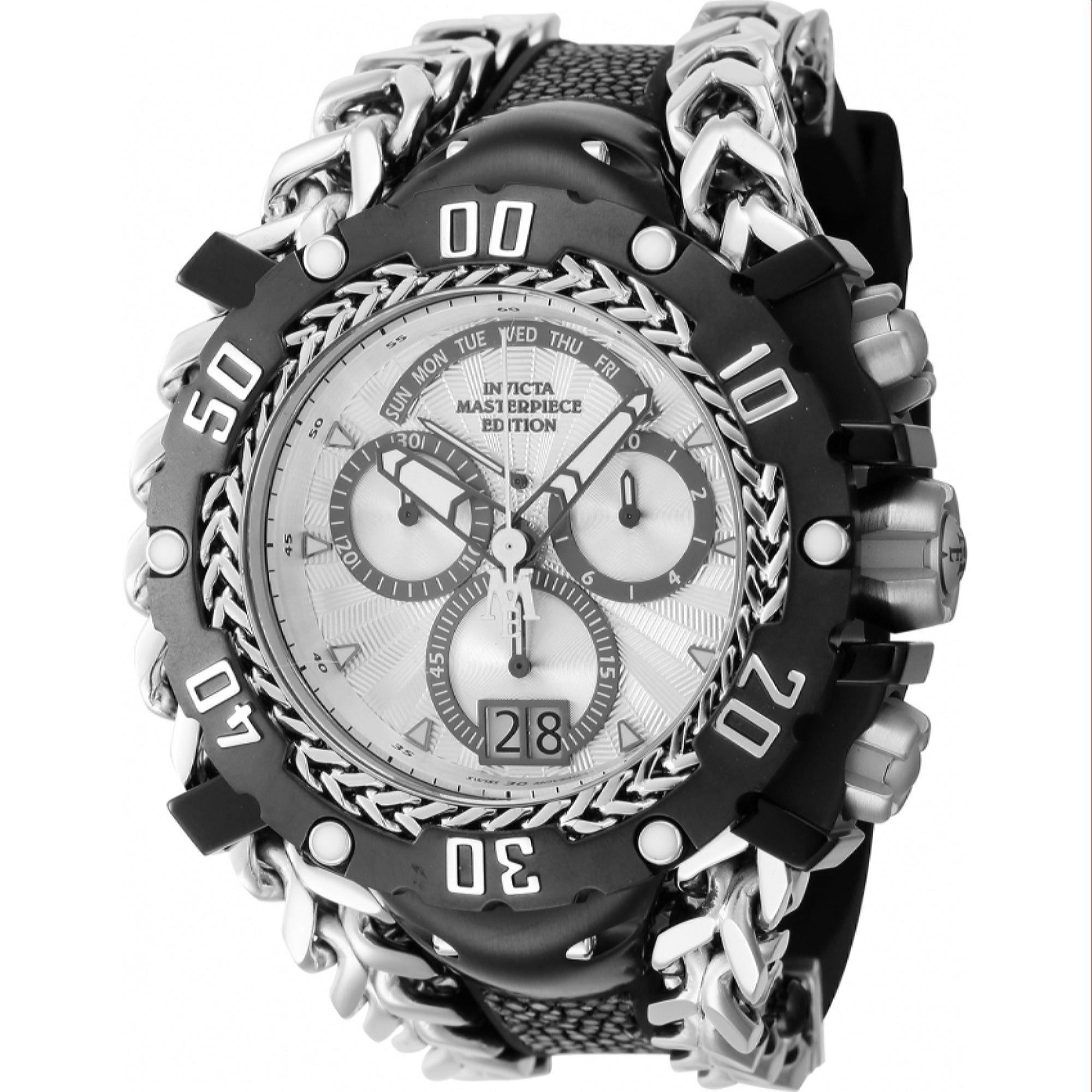 Invicta Quartz Masterpiece Silver Dial Men's Watch 44621
