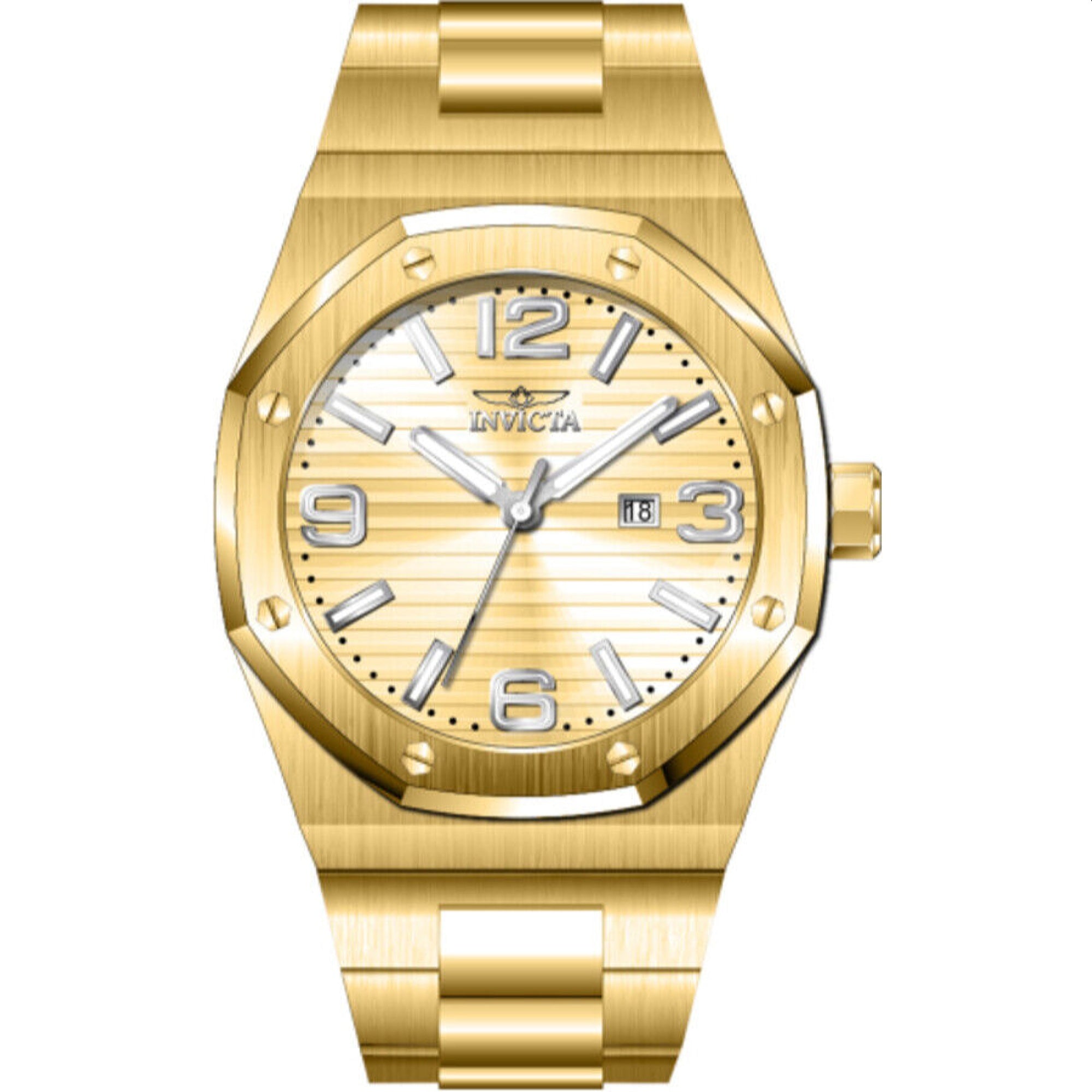 Invicta Quartz Huracan Gold Dial Men's Watch 45782