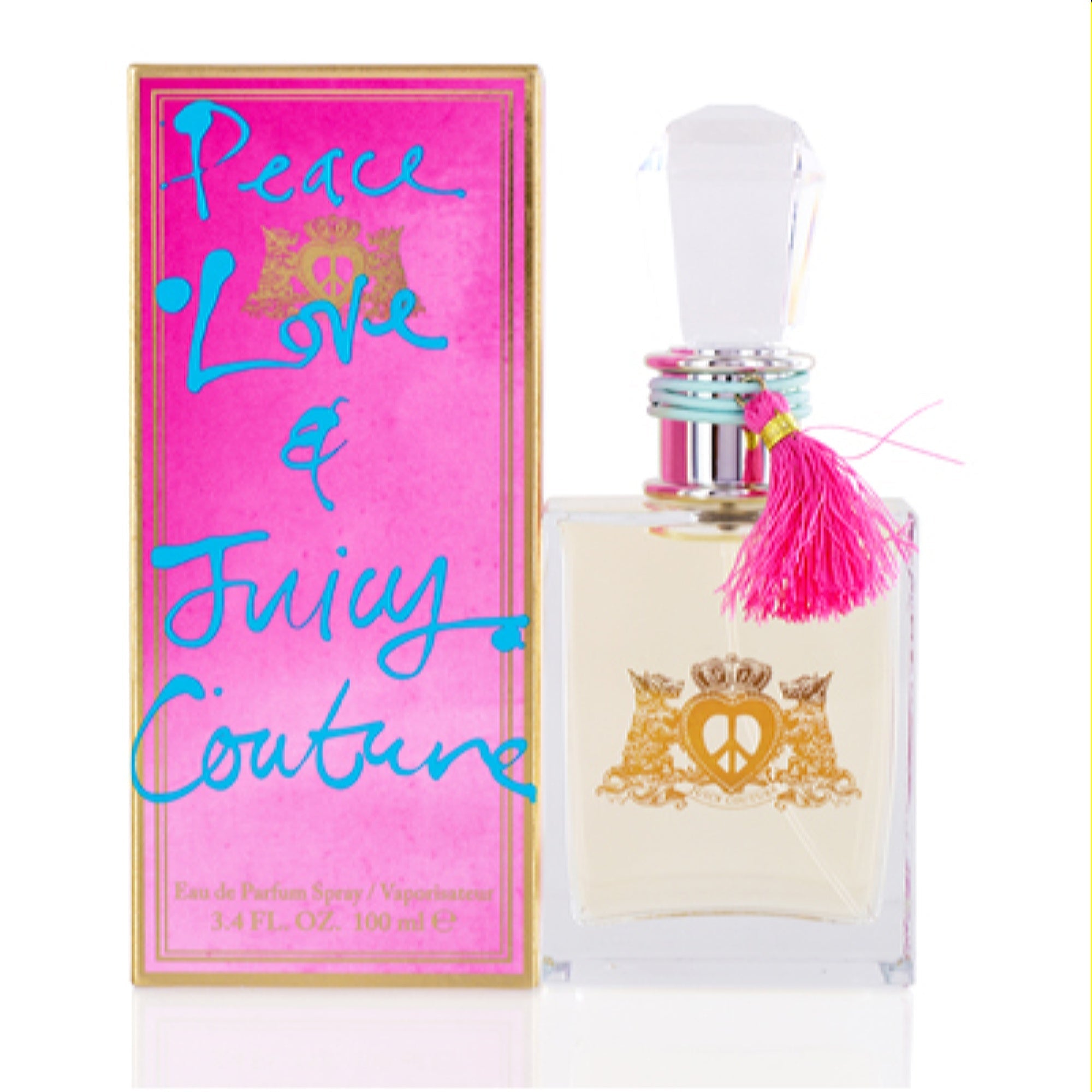 Juicy Couture Women's Peace Love & Juicy Juicy Couture Edp Spray 3.4 Oz (100 Ml) 719346639323