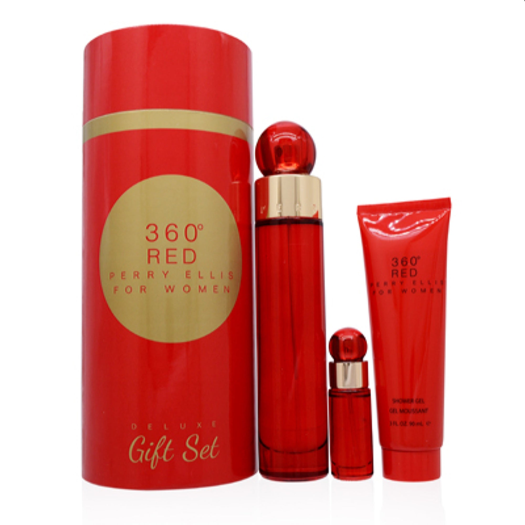 Perry Ellis Women's 360 Red For Women Perry Ellis Deluxe Gift Set 844061014695