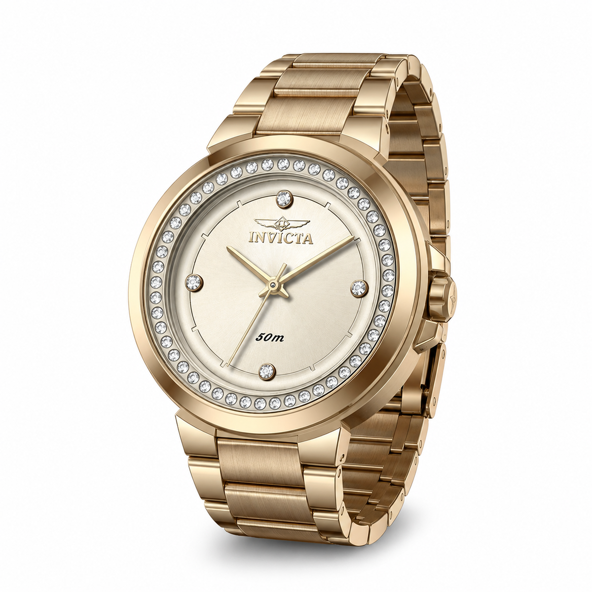 Invicta Quartz Angel Gold Dial Women's Watch 50165