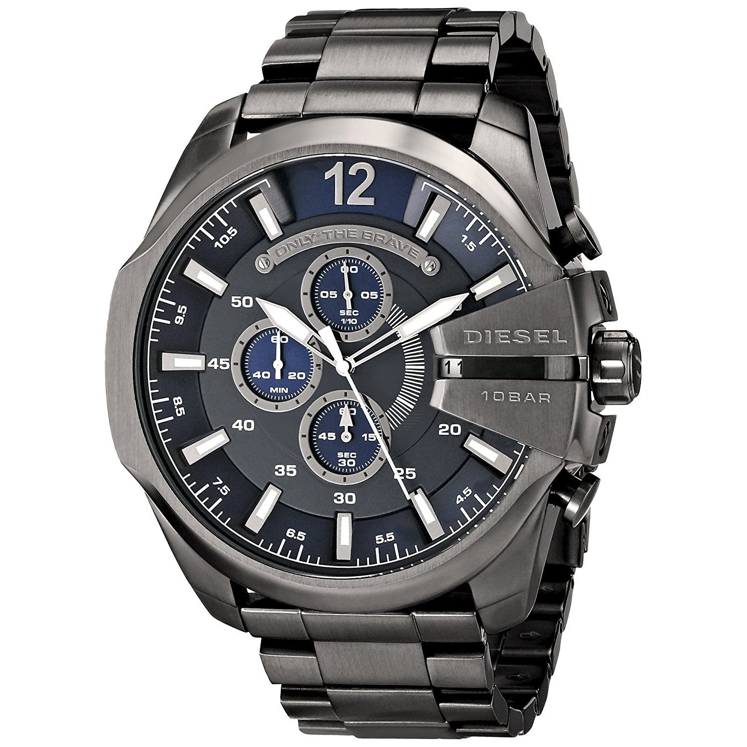Diesel Mega Chief Quartz Chronograph Black Dial Men's Watch DZ4329