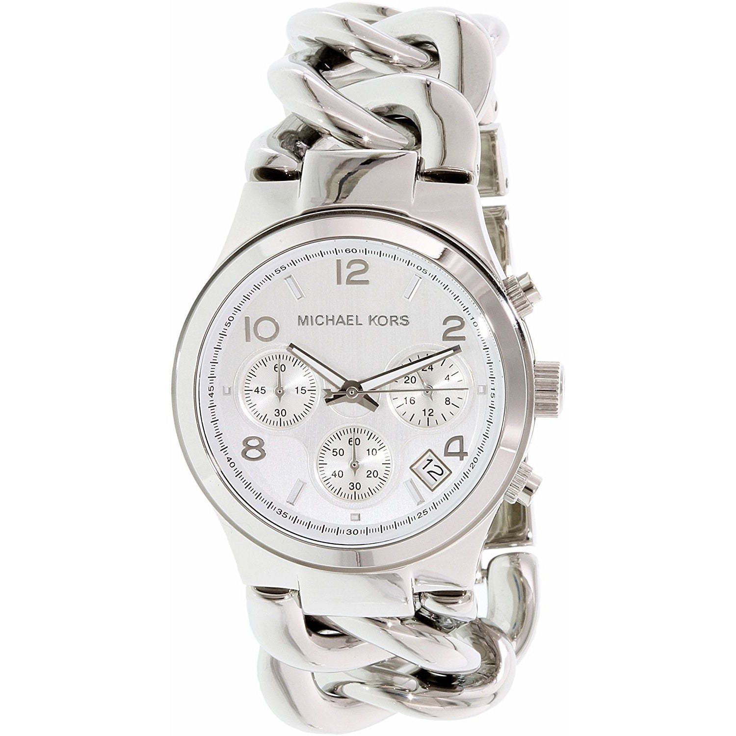 Michael Kors Runway Twist Quartz Chronograph Silver Dial Women's Watch MK3149