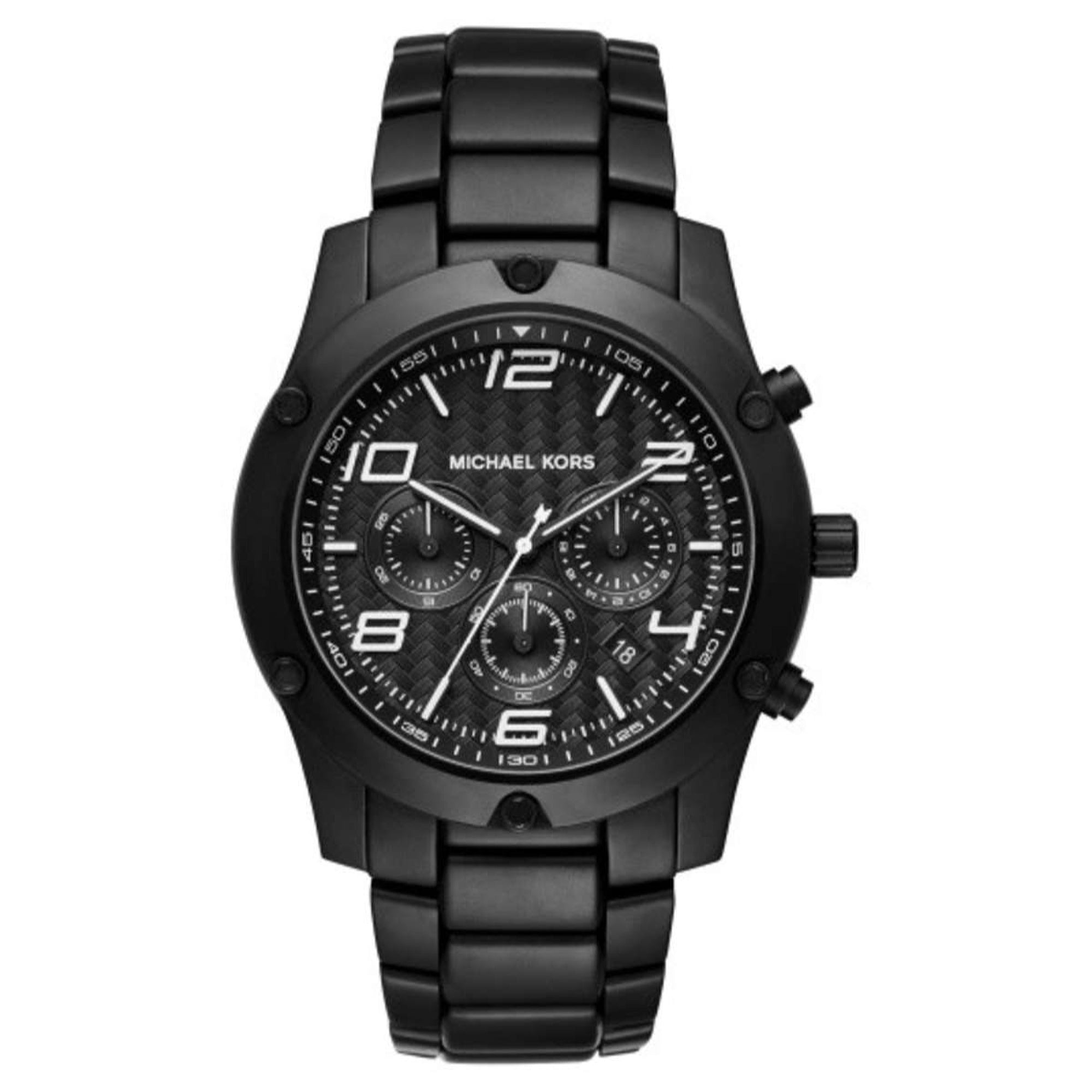 Michael Kors Caine Quartz Chronograph Black Dial Men's Watch MK8473