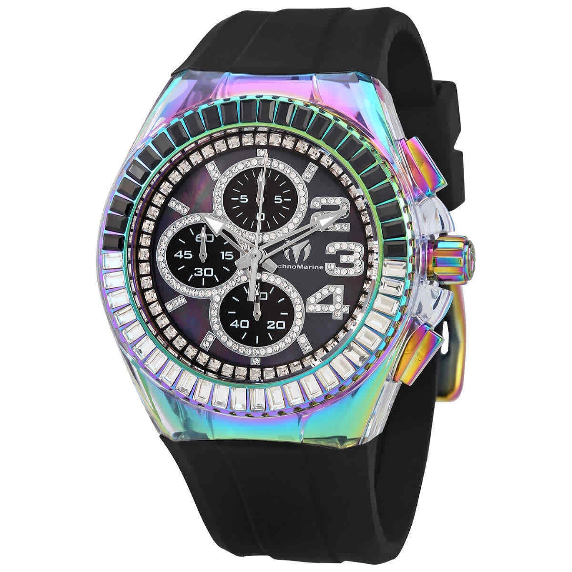 TechnoMarine Quartz Glitz Silver Dial Men's Watch TM-121035