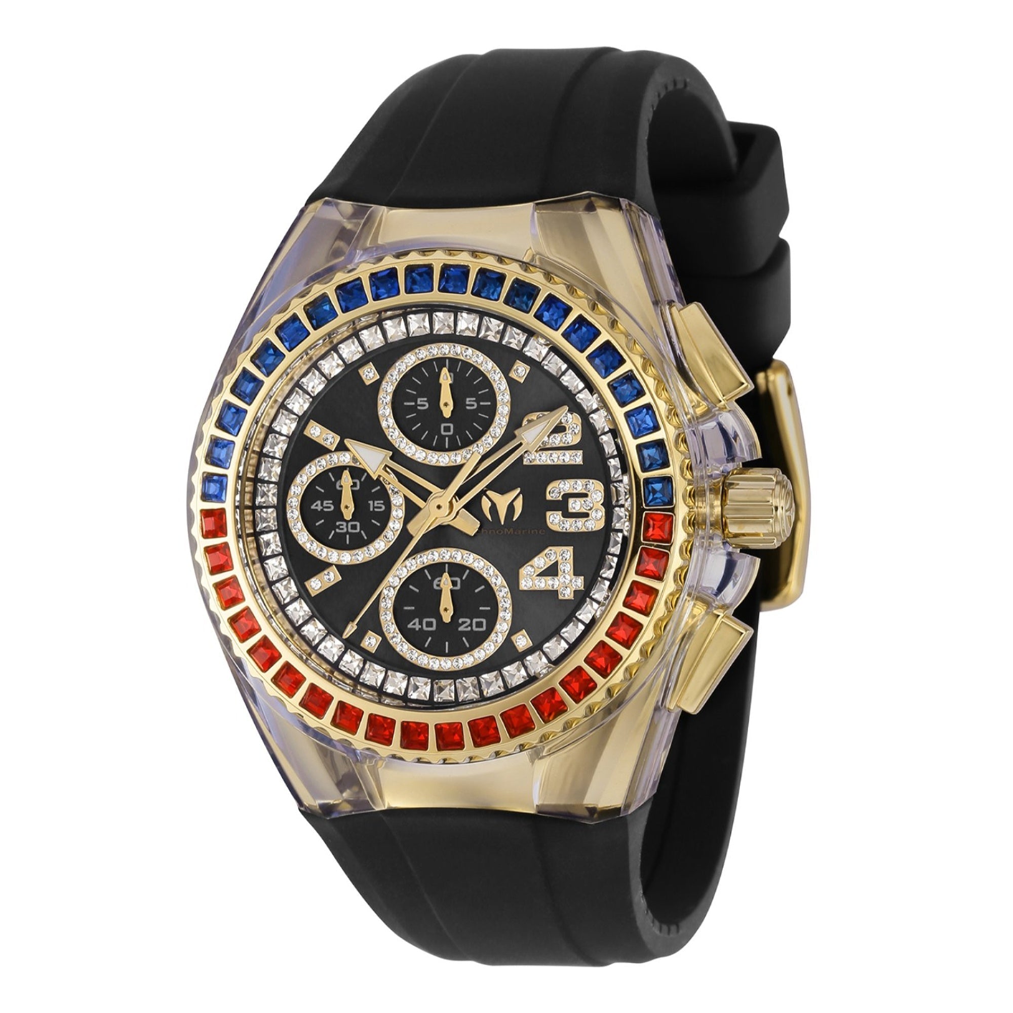TechnoMarine Quartz Glitz Black Dial Women's Watch TM-121047