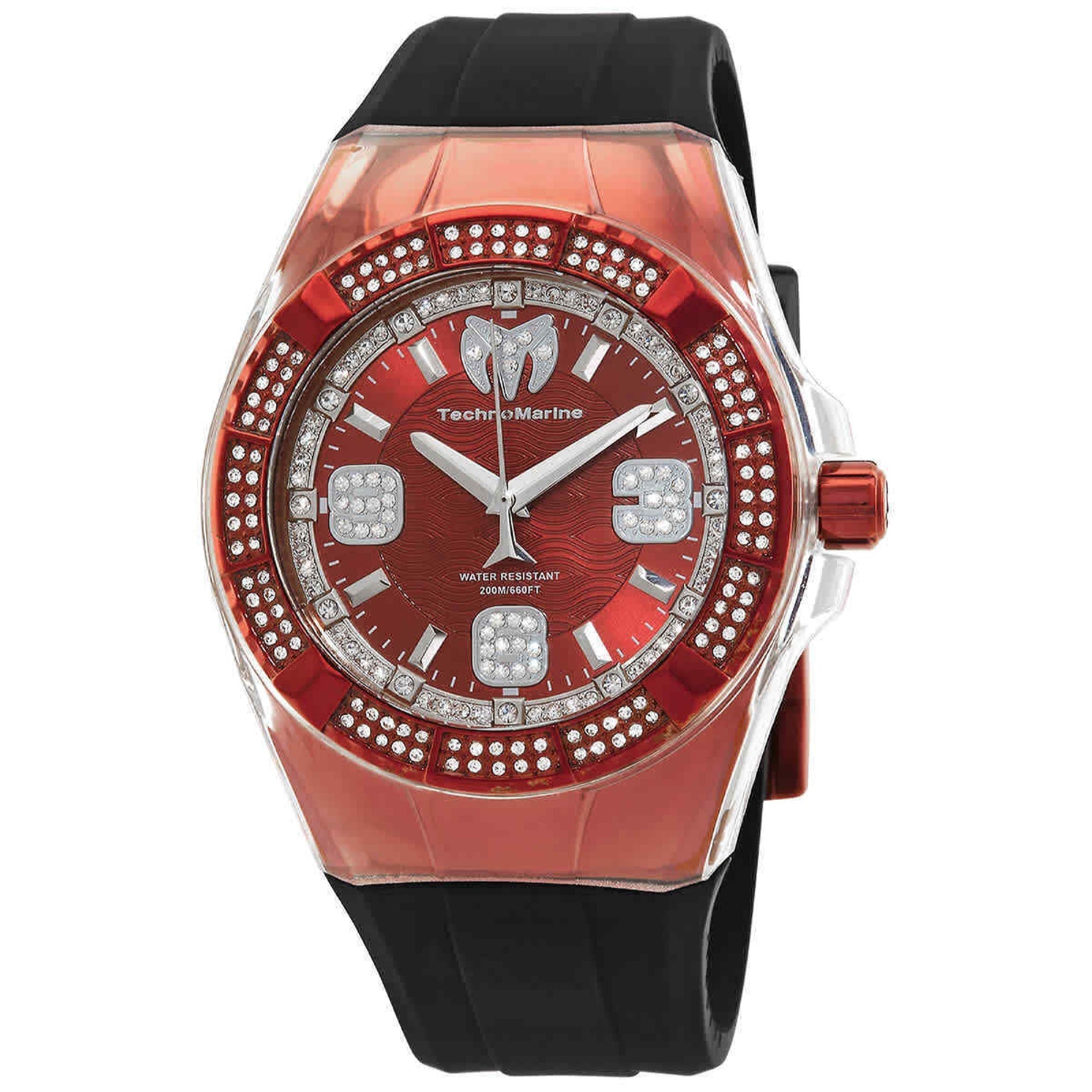 TechnoMarine Quartz Red Dial Men's Watch TM-121223