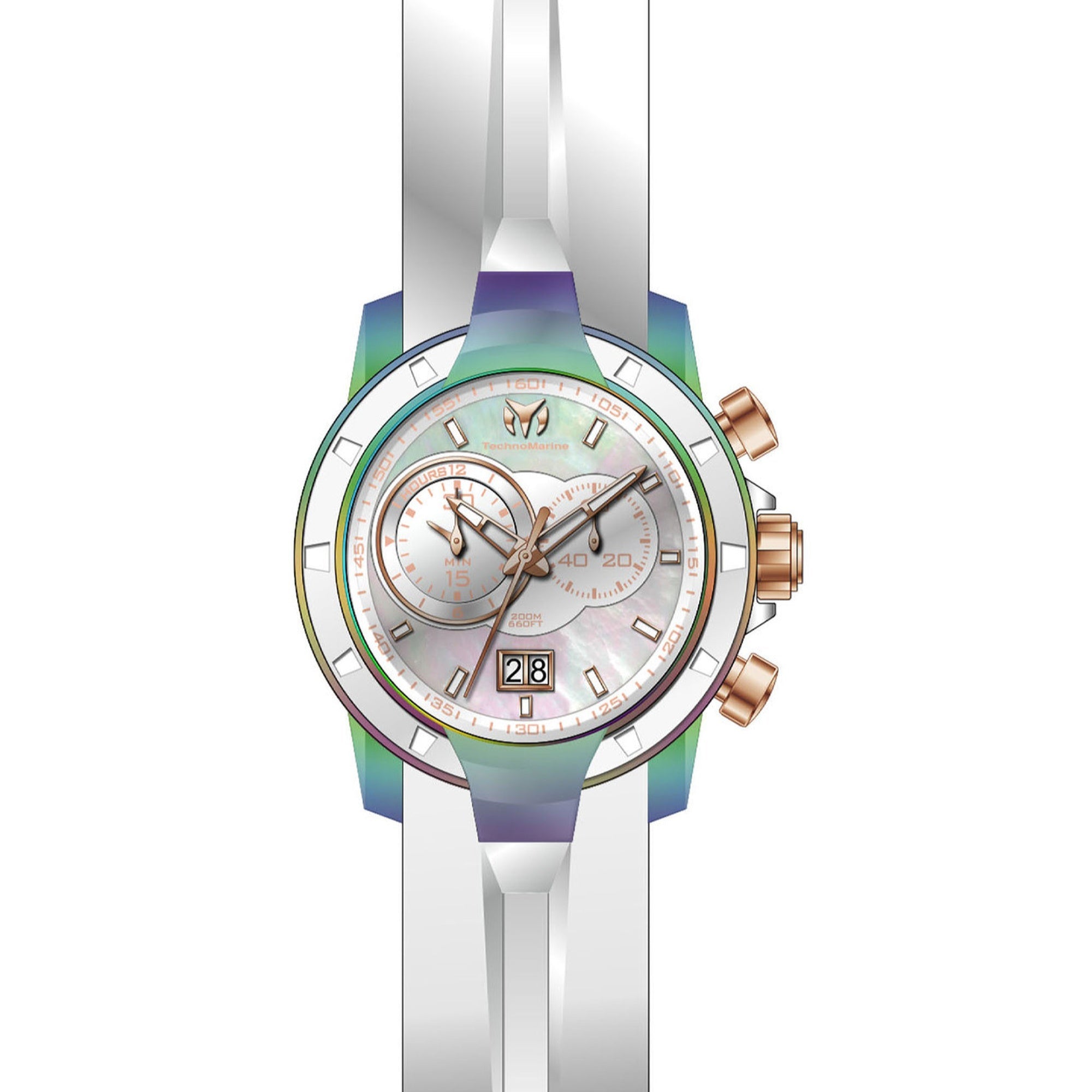 TechnoMarine Quartz White Dial Men's Watch TM-615017