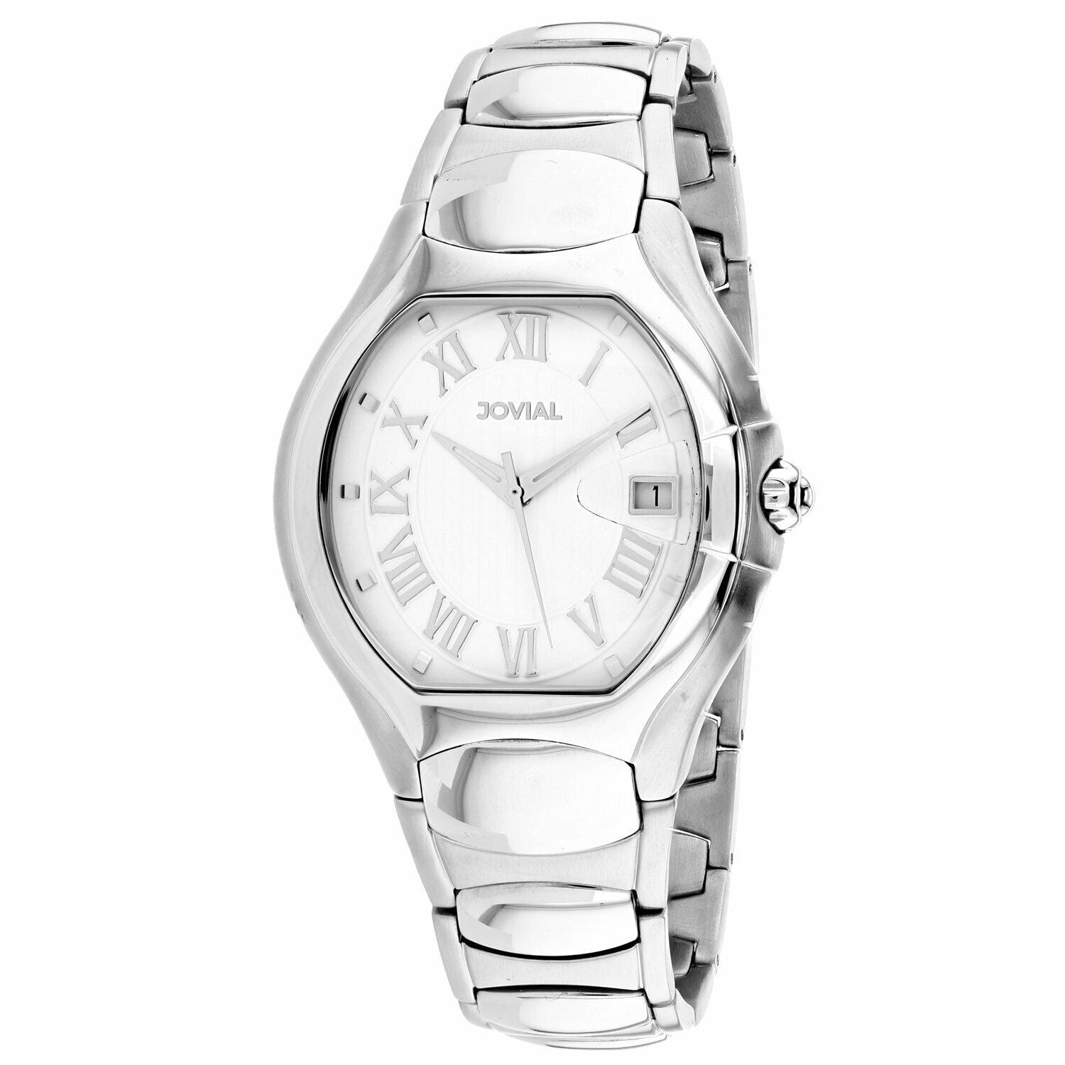 Jovial Classic Quartz White Dial Men's Watch 08031-MSM-01