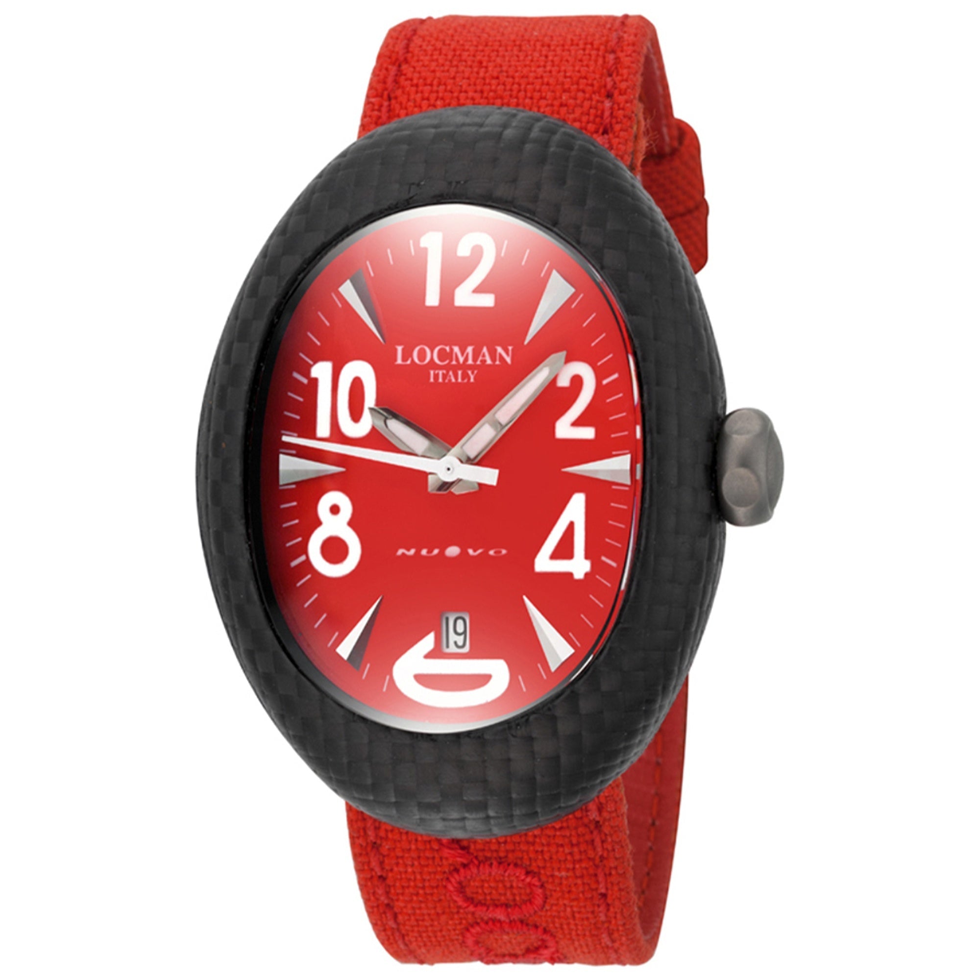 Locman Quartz Nuovo Carbonio Red Dial Women's Watch 103RDCRBQ