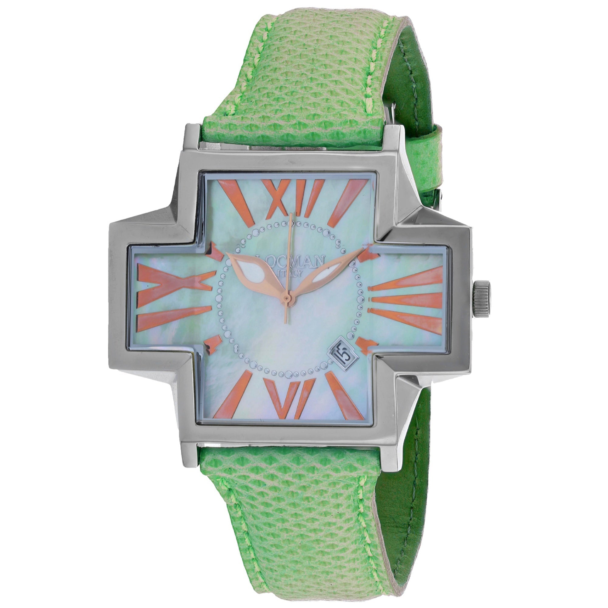 Locman Quartz Italy Plus Mother of Pearl Dial Women's Watch 180MOPGR-GRKS