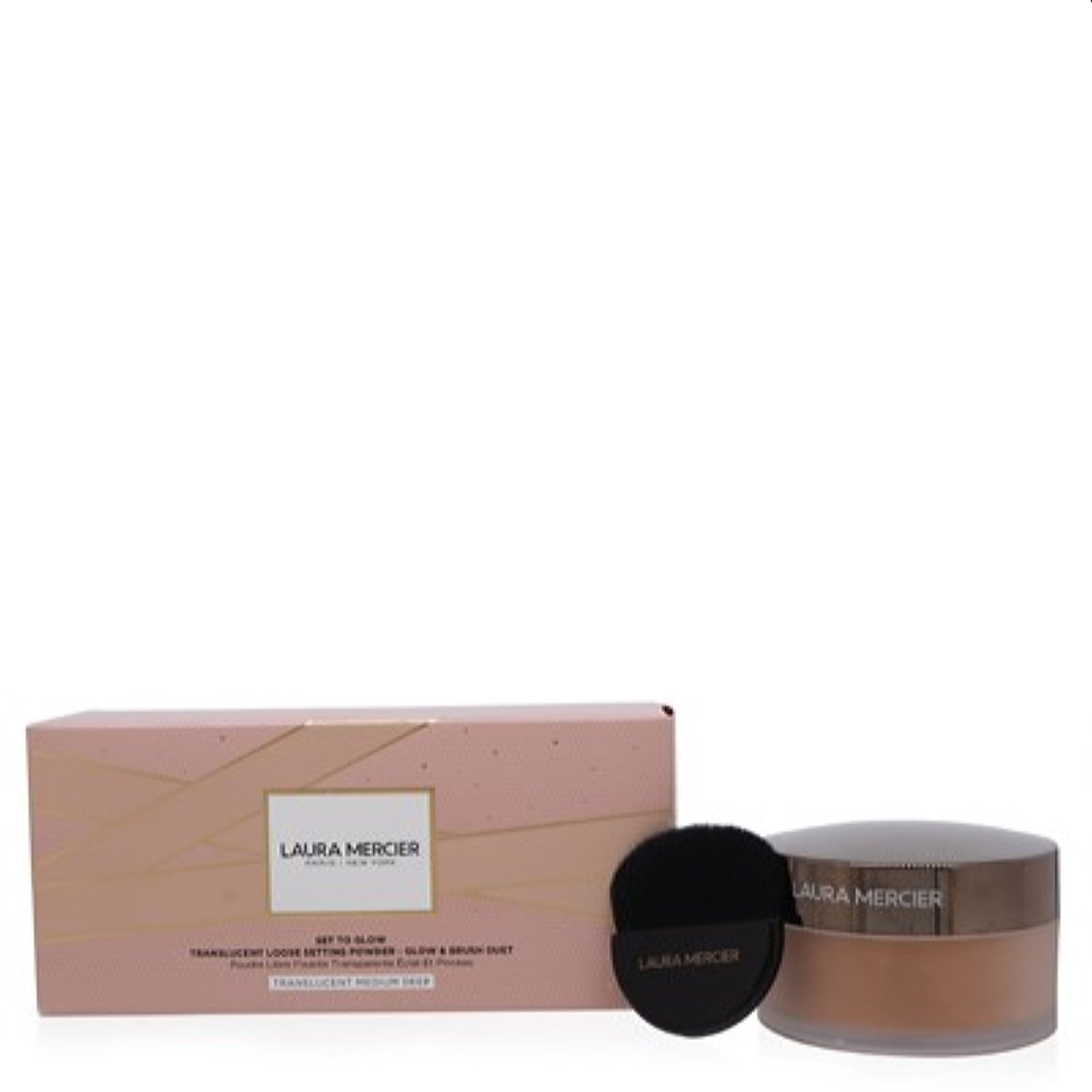 Laura Mercier Laura Mercier "Set To Glow" Translucent Medium Deep Loose Powder & Brush Duet 194250007824
