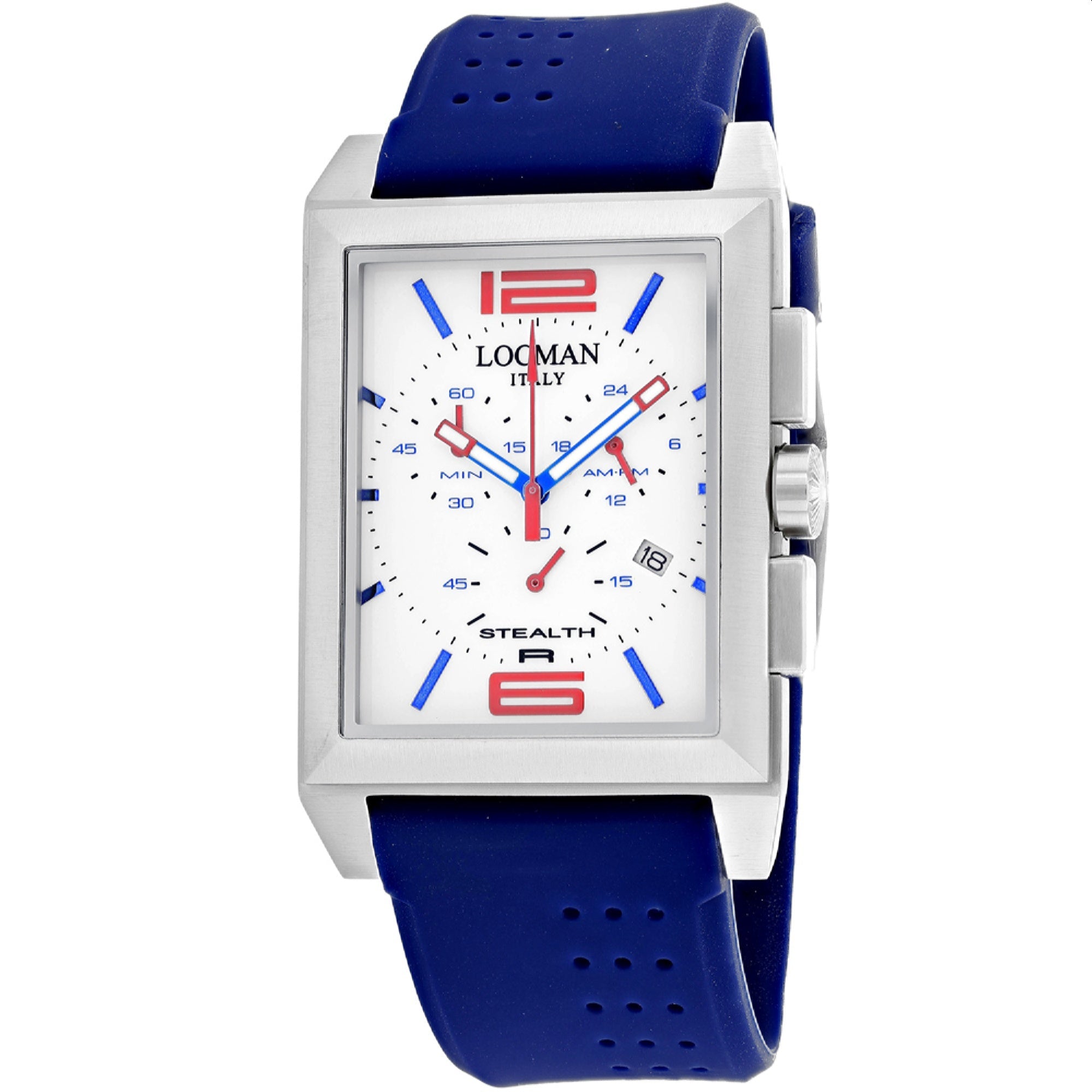 Locman Quartz Stealth White Dial Men's Watch 242WHRD1BL