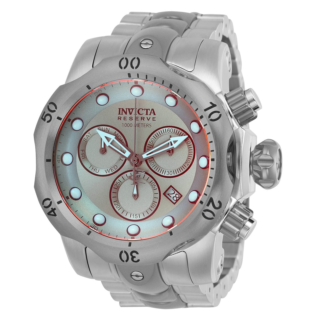 Invicta Reserve Quartz Venom Silver Dial Men's Watch 25043