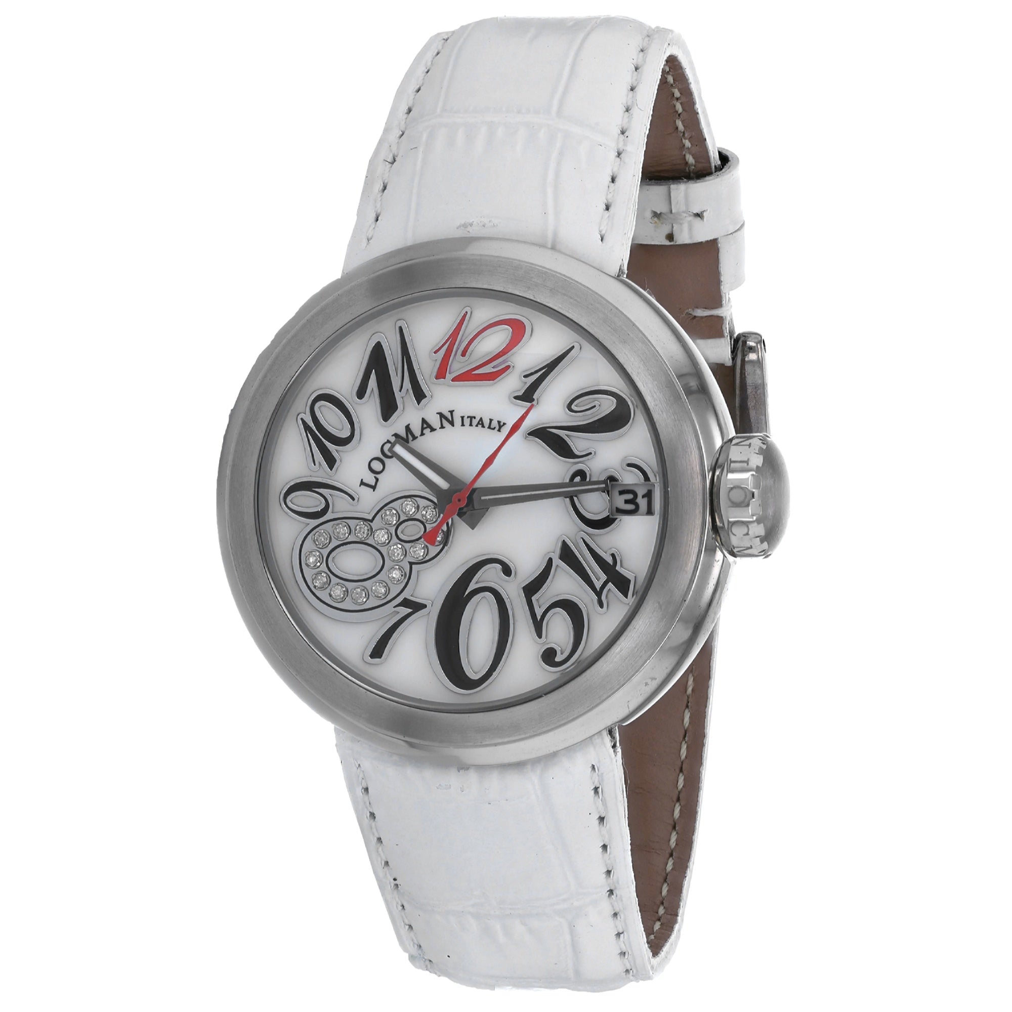 Locman Quartz Classic White Dial Women's Watch 340CMOPBKDNWH