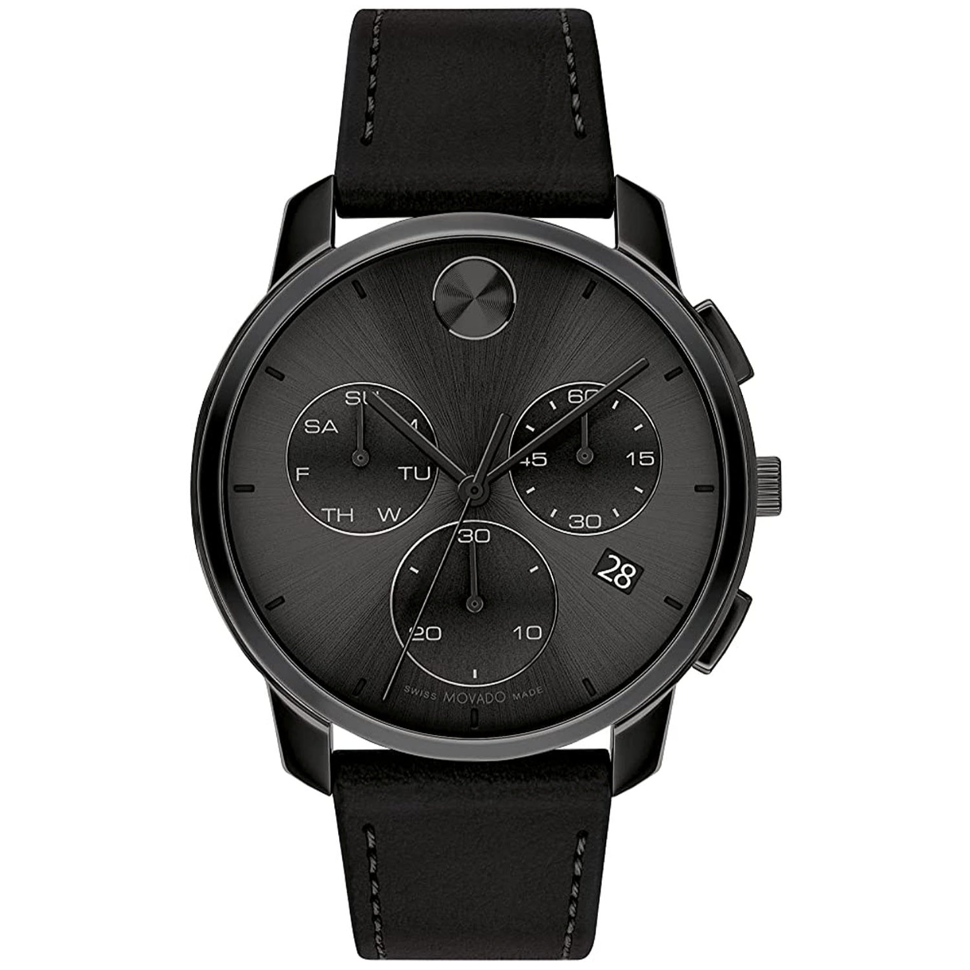 Movado Quartz Bold Thin Black Dial Men's Watch 3600835