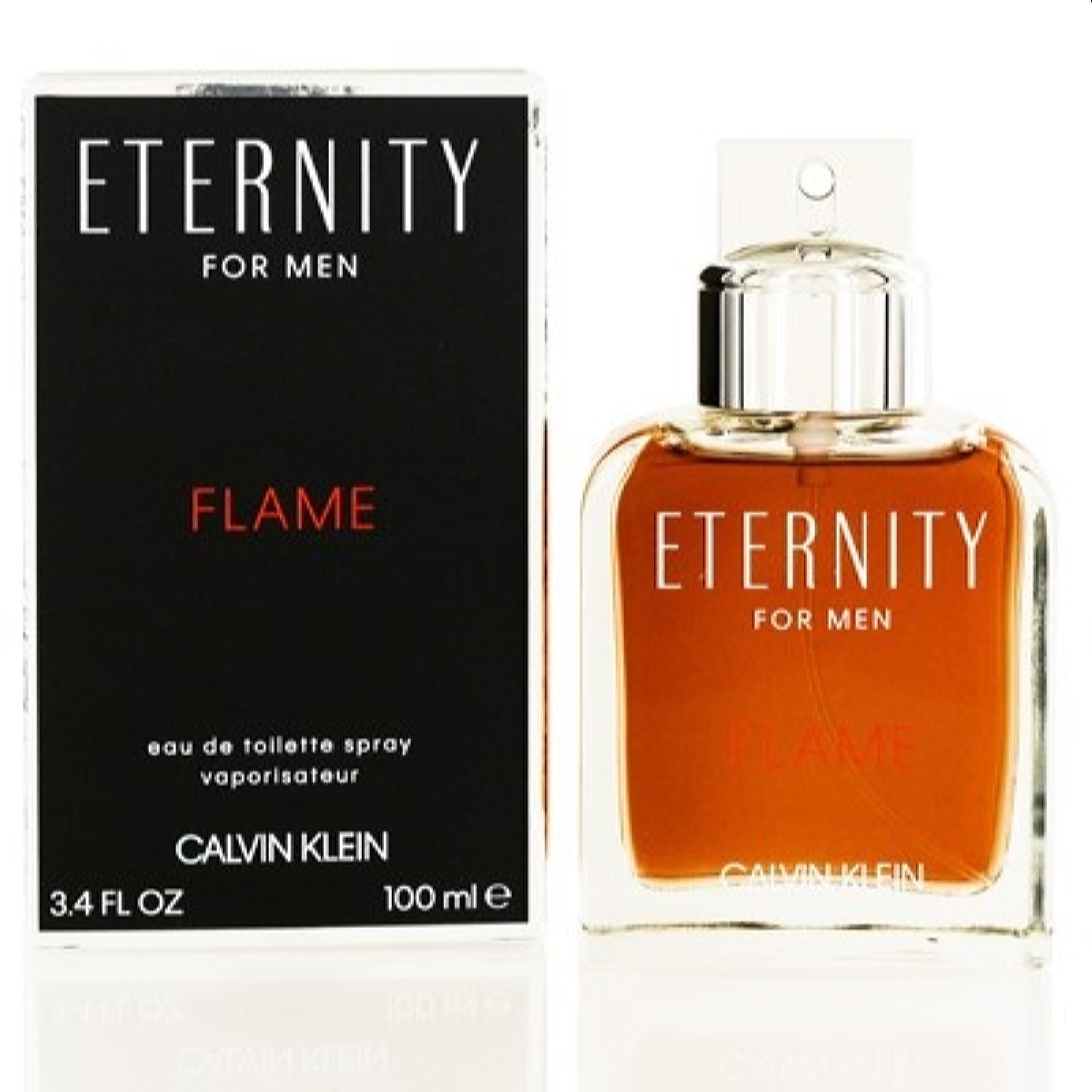 Calvin Klein Men's Eternity Flame Calvin Klein Edt Spray 3.4 Oz (100 Ml) 3614225670435