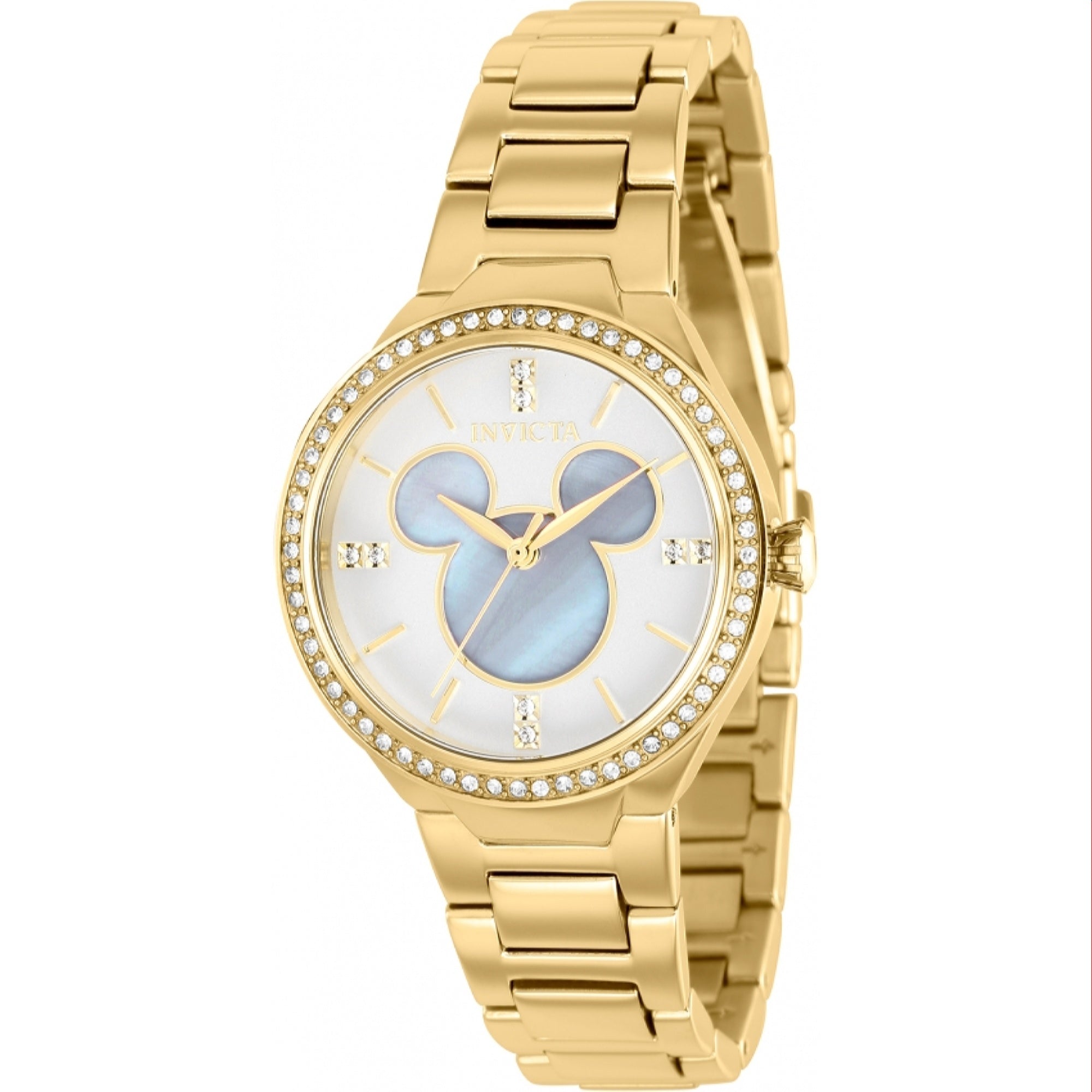 Invicta Quartz Disney Mickey Mouse Mother of pearl Dial Women's Watch 36352
