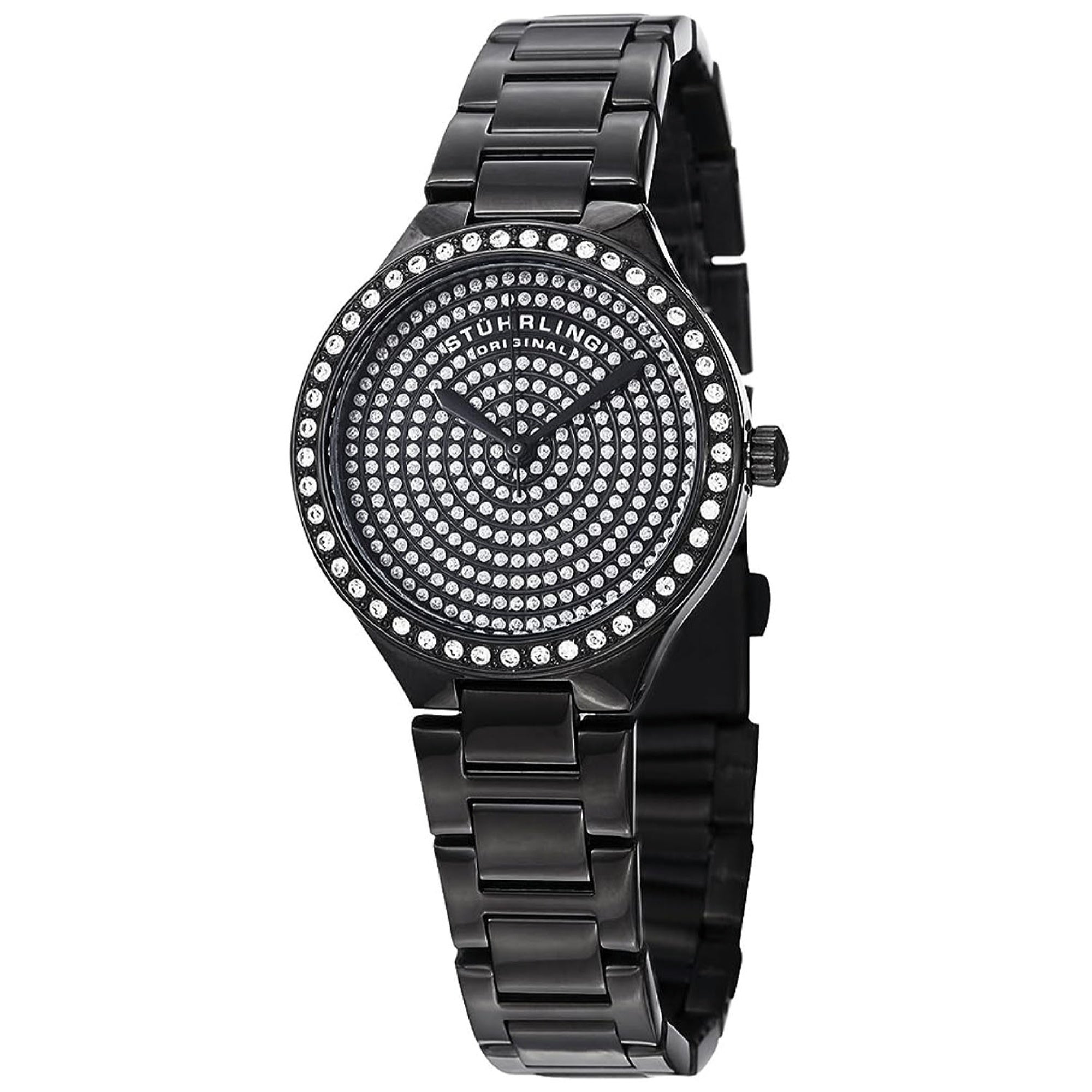 Stuhrling Quartz Symphony Black Dial Women's Watch 683.02