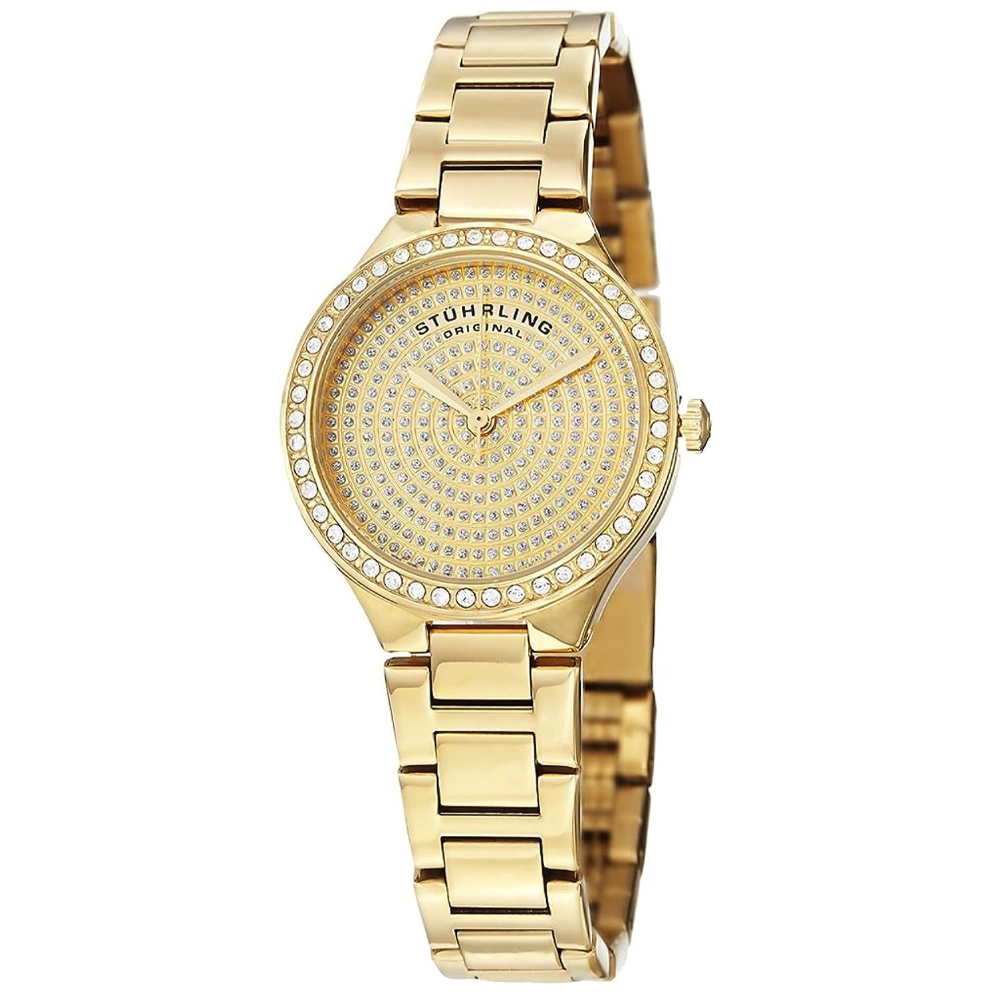 Stuhrling Quartz Symphony Gold Dial Women's Watch 683.03