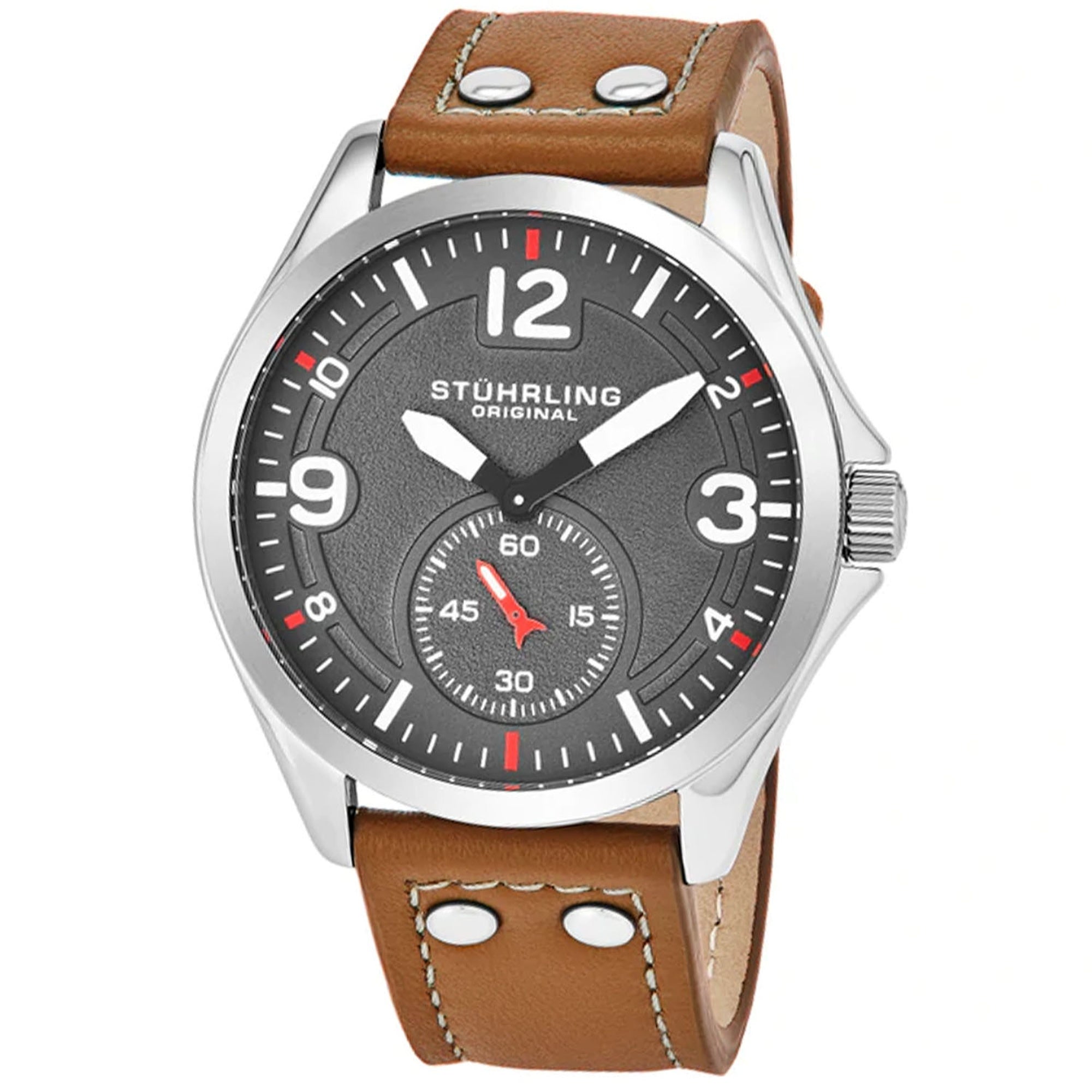 Stuhrling Quartz Tuskegee Black Dial Men's Watch 684.02