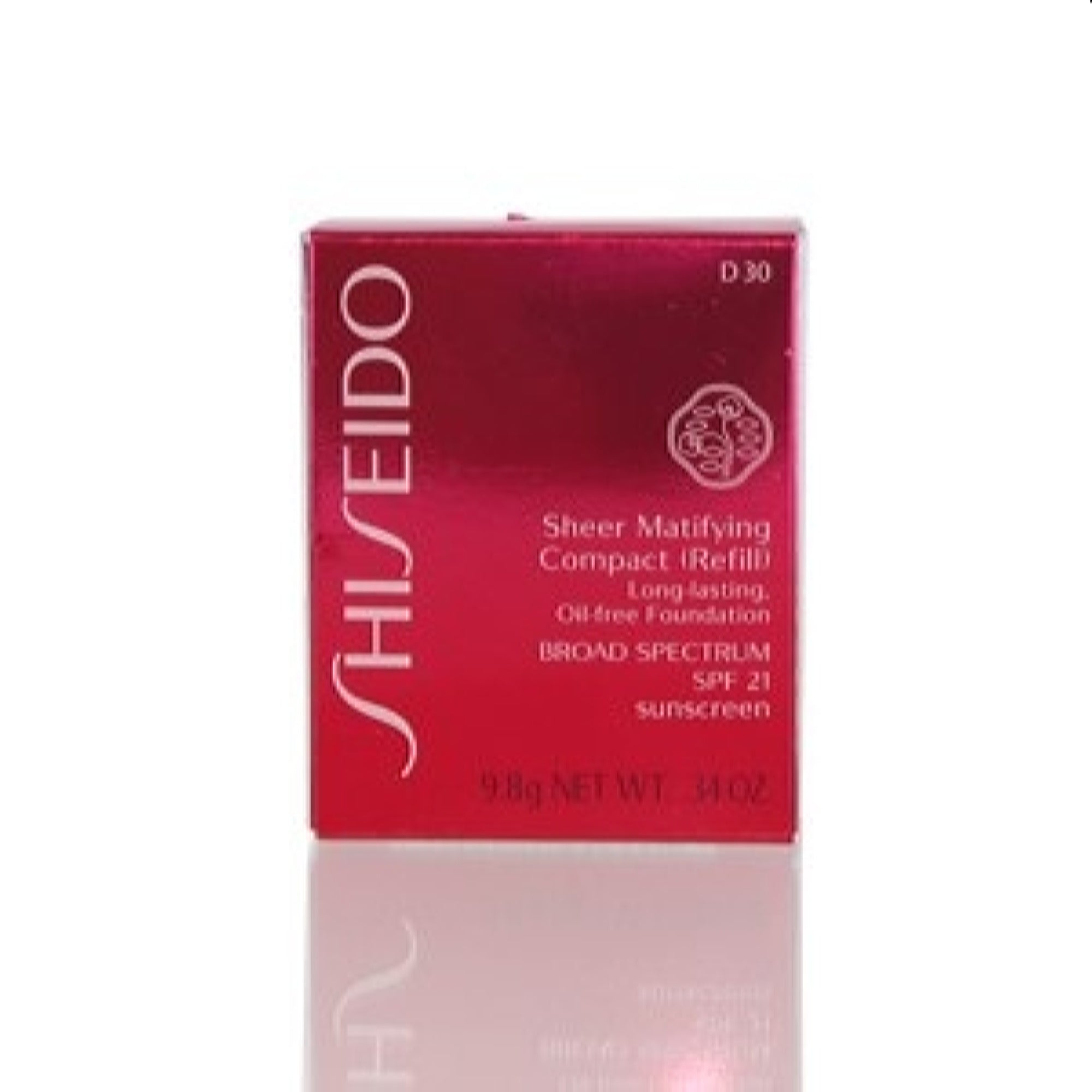 Shiseido Shiseido Sheer Matifying Foundation Refill (D30 Very Rich Brown) .34 Oz(9.8 Ml) 729238108820