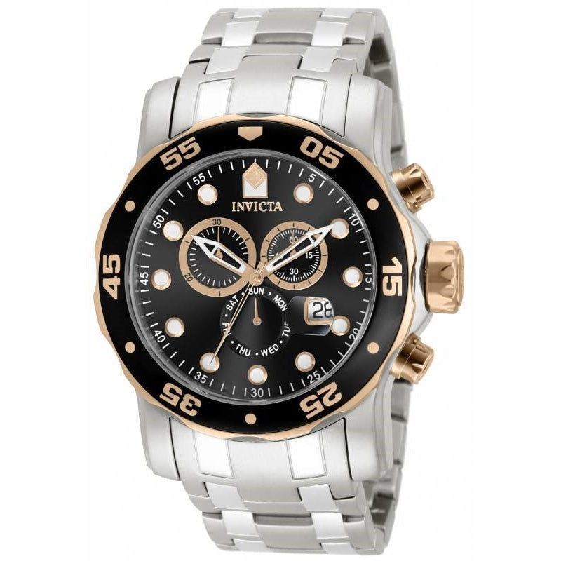 Invicta Quartz Scuba Chronograph Black Dial Men's Watch 80036