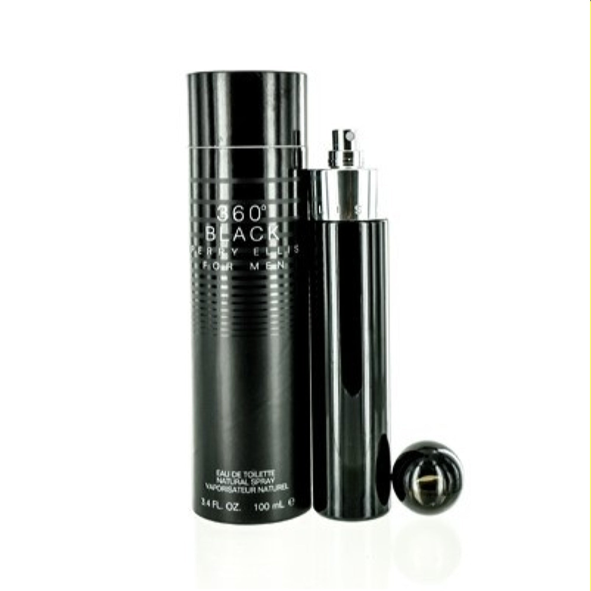 Perry Ellis Men's 360 Black Men Perry Ellis Edt Spray 3.4 Oz 844061000513