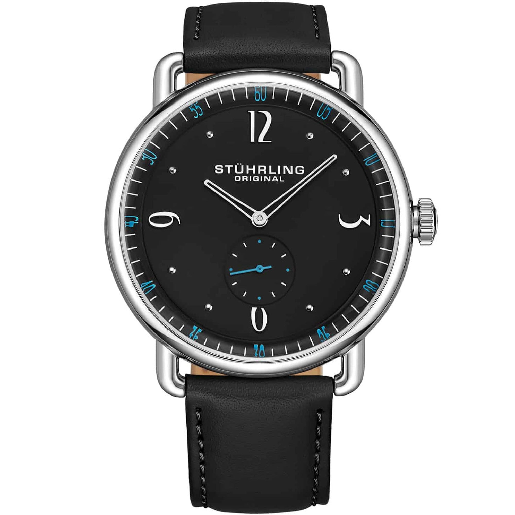 Stuhrling Quartz Symphony Black Dial Men's Watch 857.03