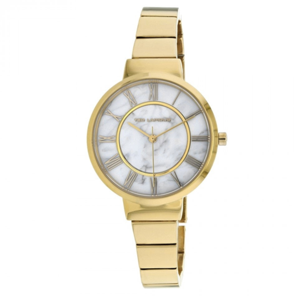 Ted Lapidus Classic Quartz Marble white Dial Women's Watch A0714PARX