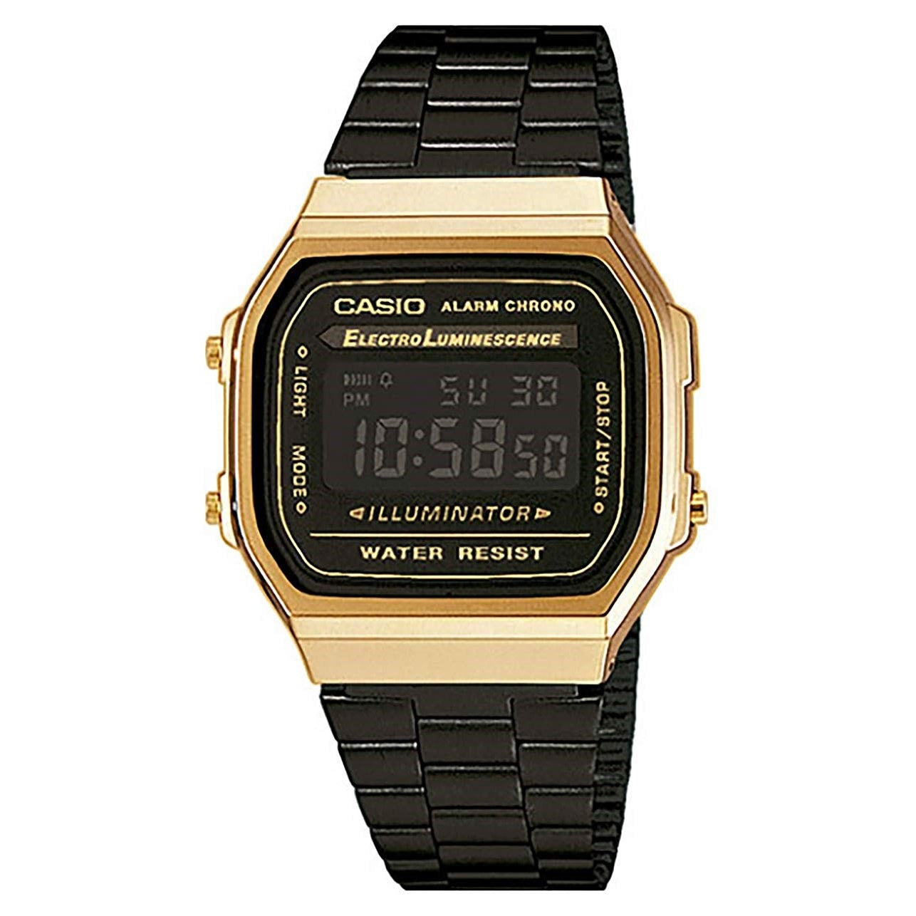 Casio Vintage Quartz Black Dial Men's Watch A168WEGB-1BVT
