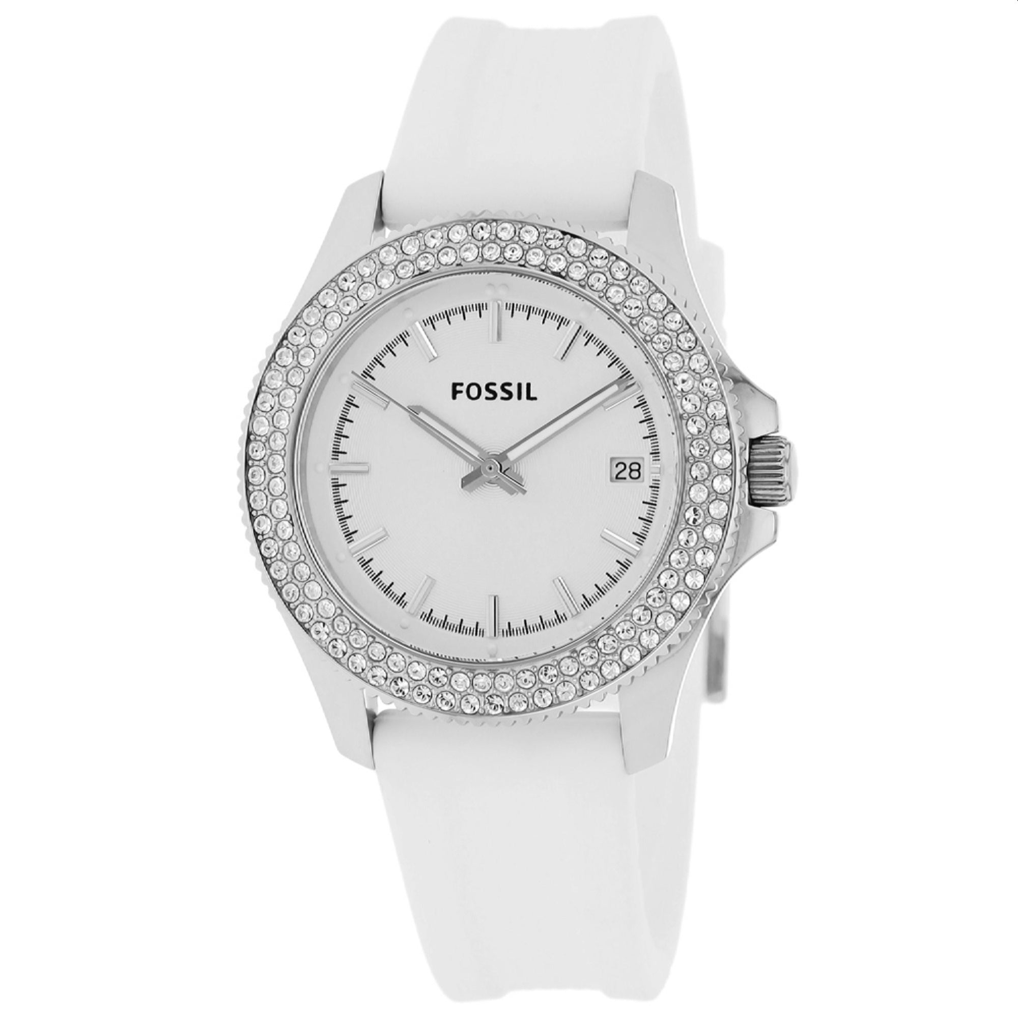 Fossil Quartz Retro Traveler Silver Dial Women's Watch AM4462
