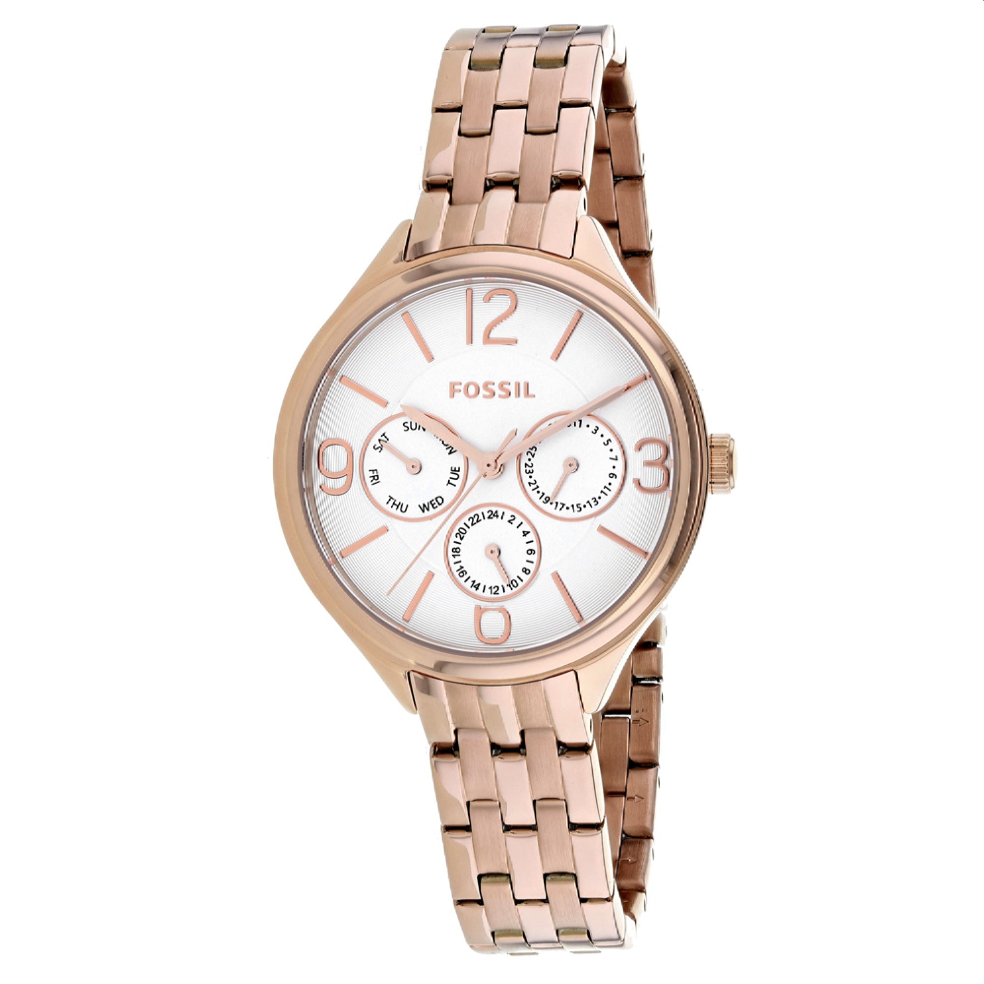 Fossil Quartz Modern Courier White Dial Women's Watch BQ3127