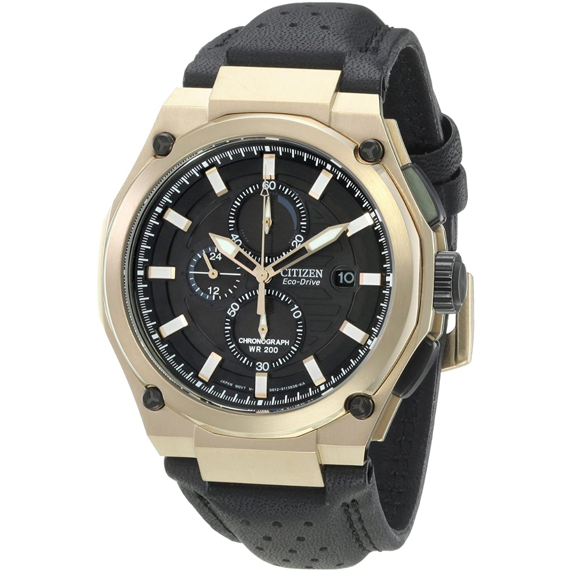 Citizen Quartz Chronograph Black Dial Men's Watch CA0313-07E