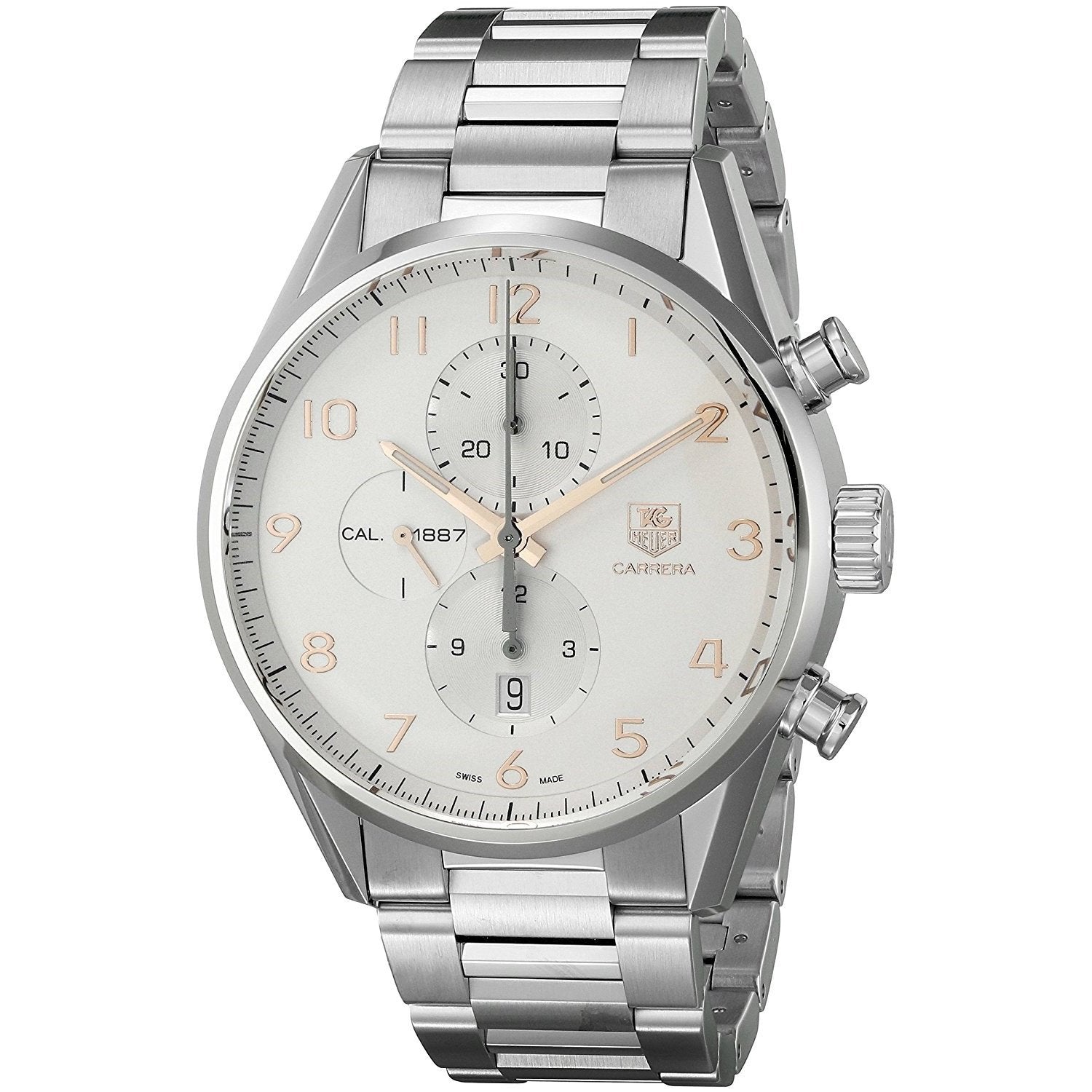 Tag Heuer Carrera Automatic Chronograph Automatic Silver Dial Men's Watch CAR2012.BA0799