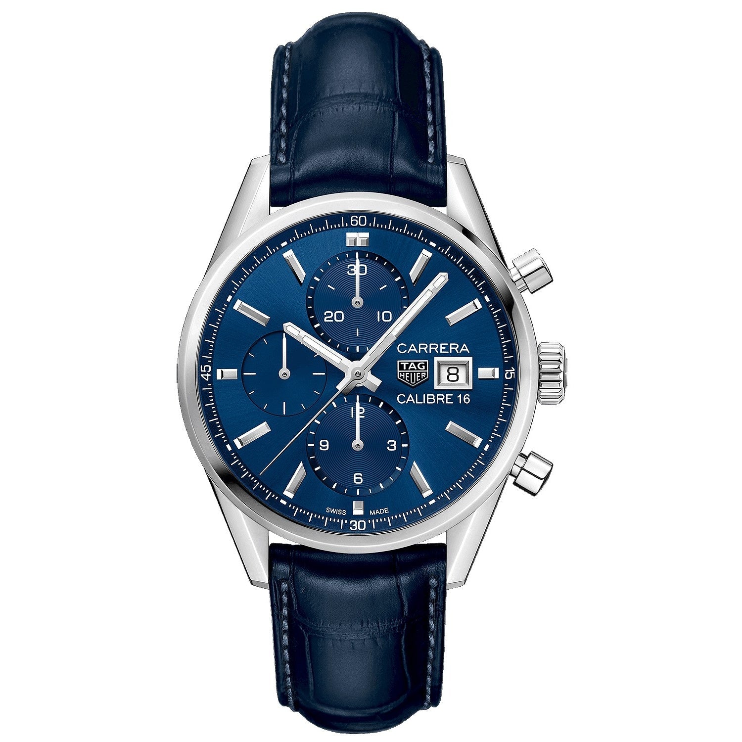 Tag Heuer Carrera Quartz Chronograph Blue Dial Men's Watch CBK2112.FC6292