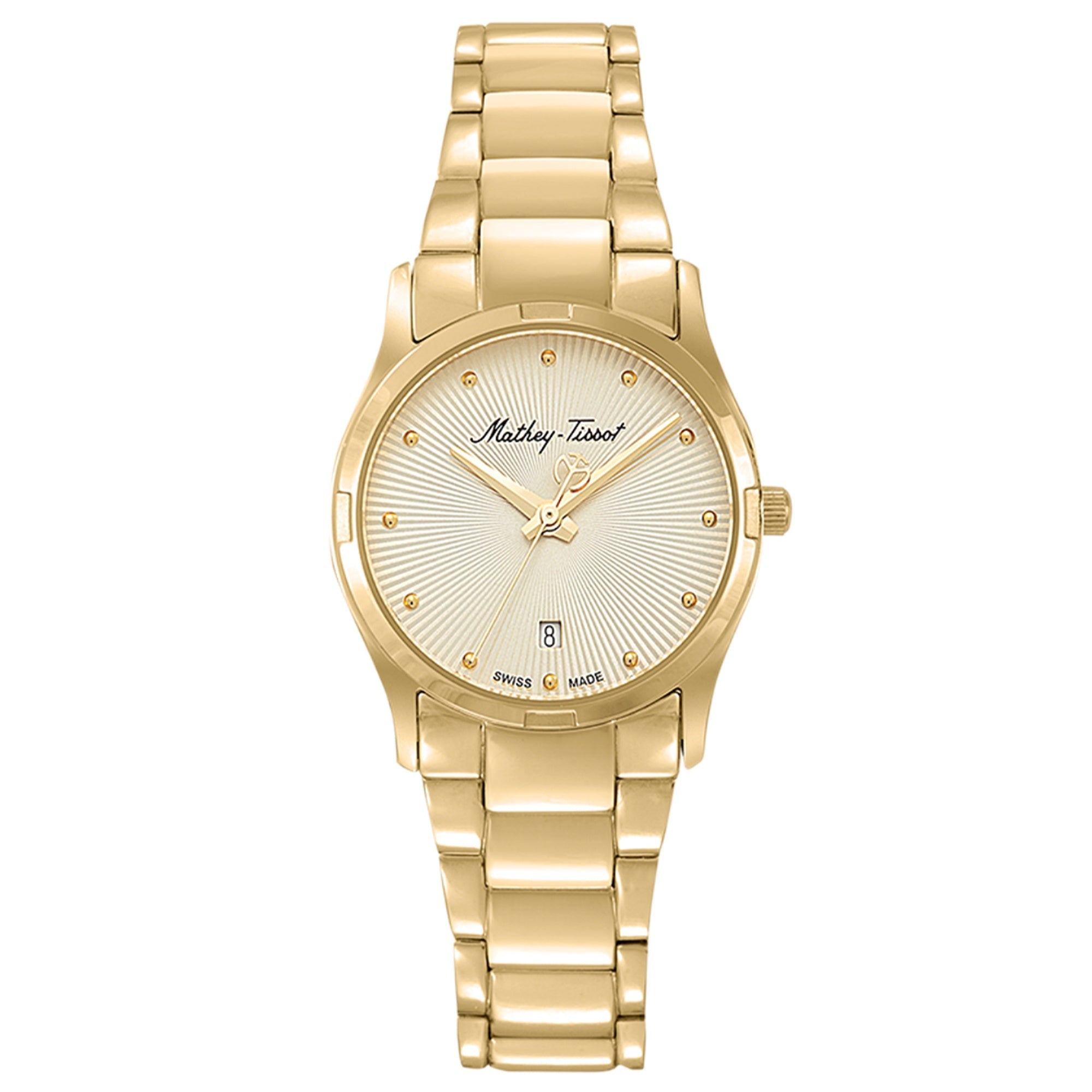 Mathey-Tissot Quartz Classic Gold Dial Women's Watch D2111PDI