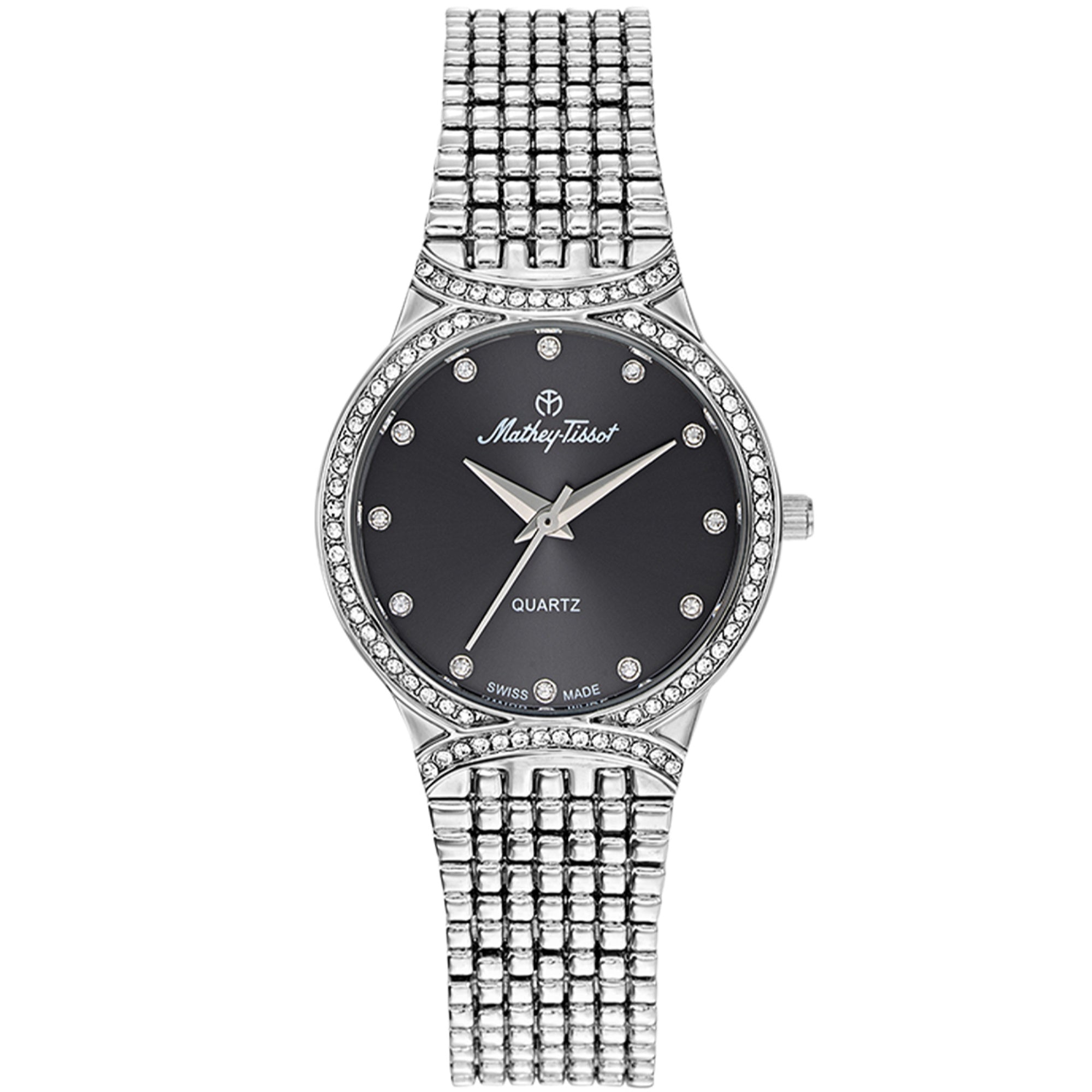 Mathey-Tissot Quartz Classic Black Dial Women's Watch D2681AN