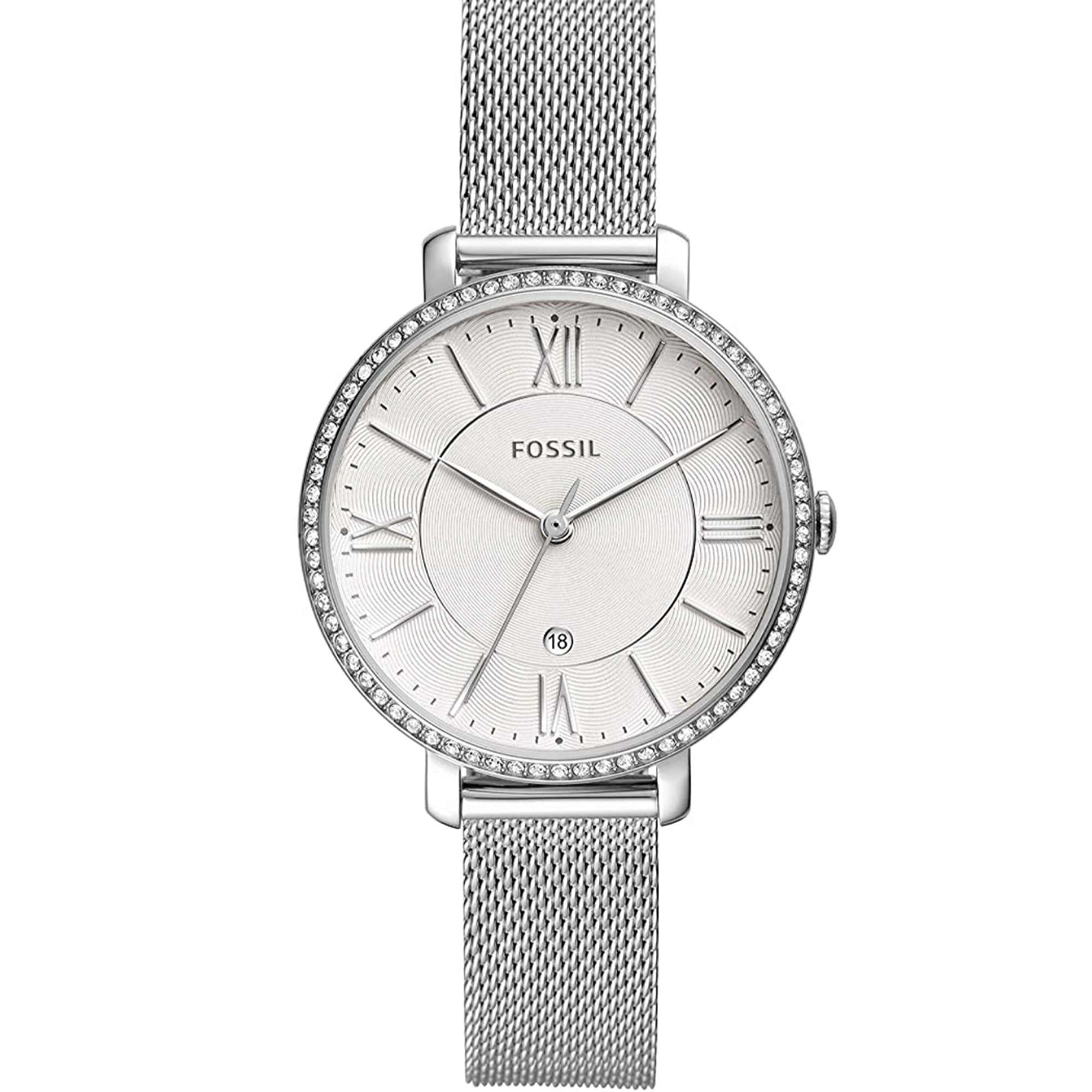 Fossil Quartz Jacqueline White Dial Women's Watch ES4627