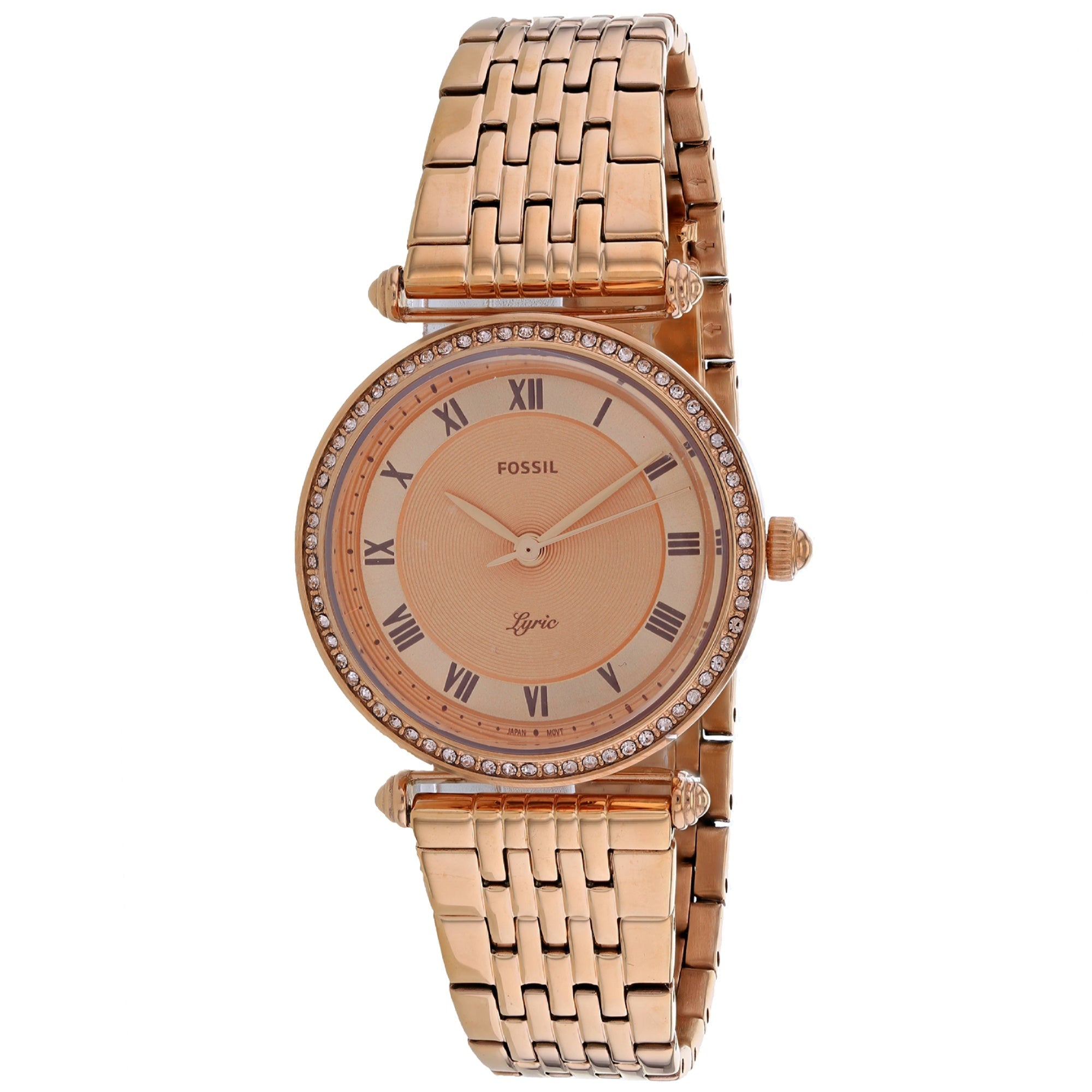 Fossil Quartz Lyric Rose gold Dial Women's Watch ES4711
