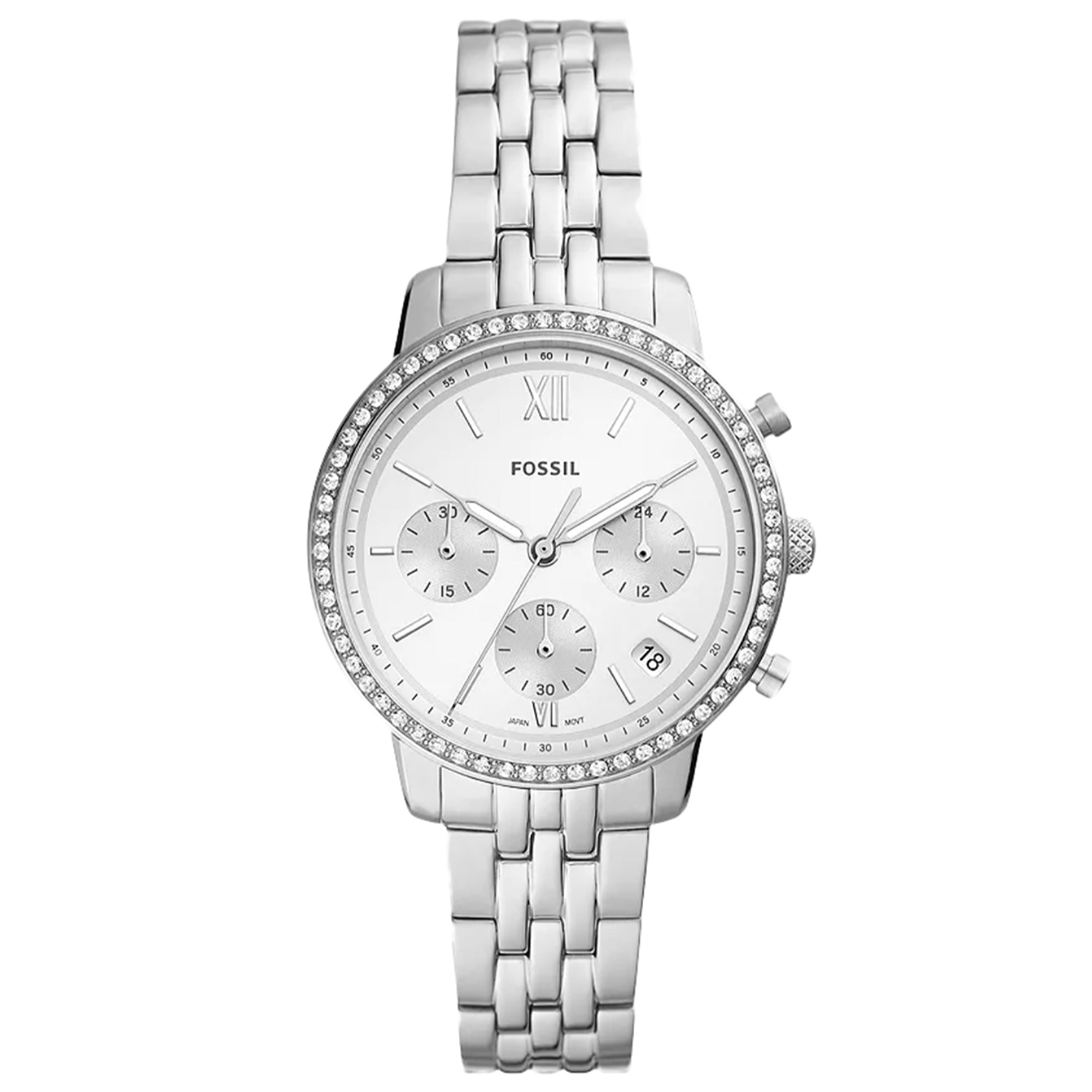 Fossil Quartz Neutra Silver Dial Women's Watch ES5217