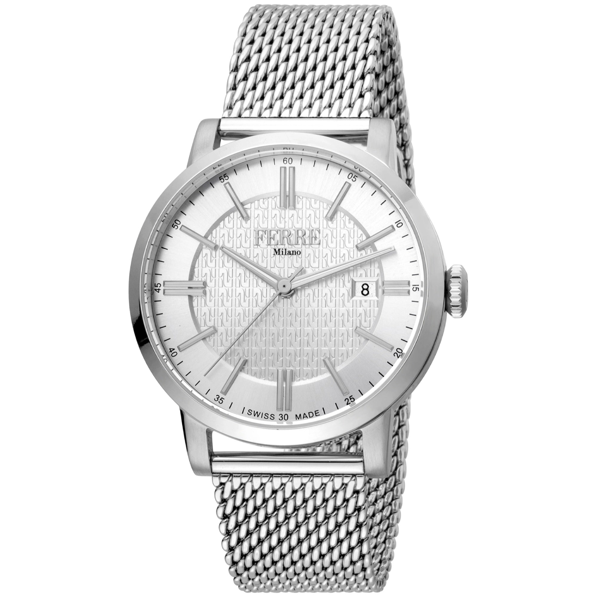 Ferre Milano Quartz Classic Silver Dial Men's Watch FM1G156M0041